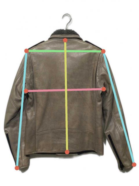 N.ハリウッド レザージャケット 中古・古着通販】N.HOOLYWOOD (エヌ ハリウッド) 牛革 ライダース