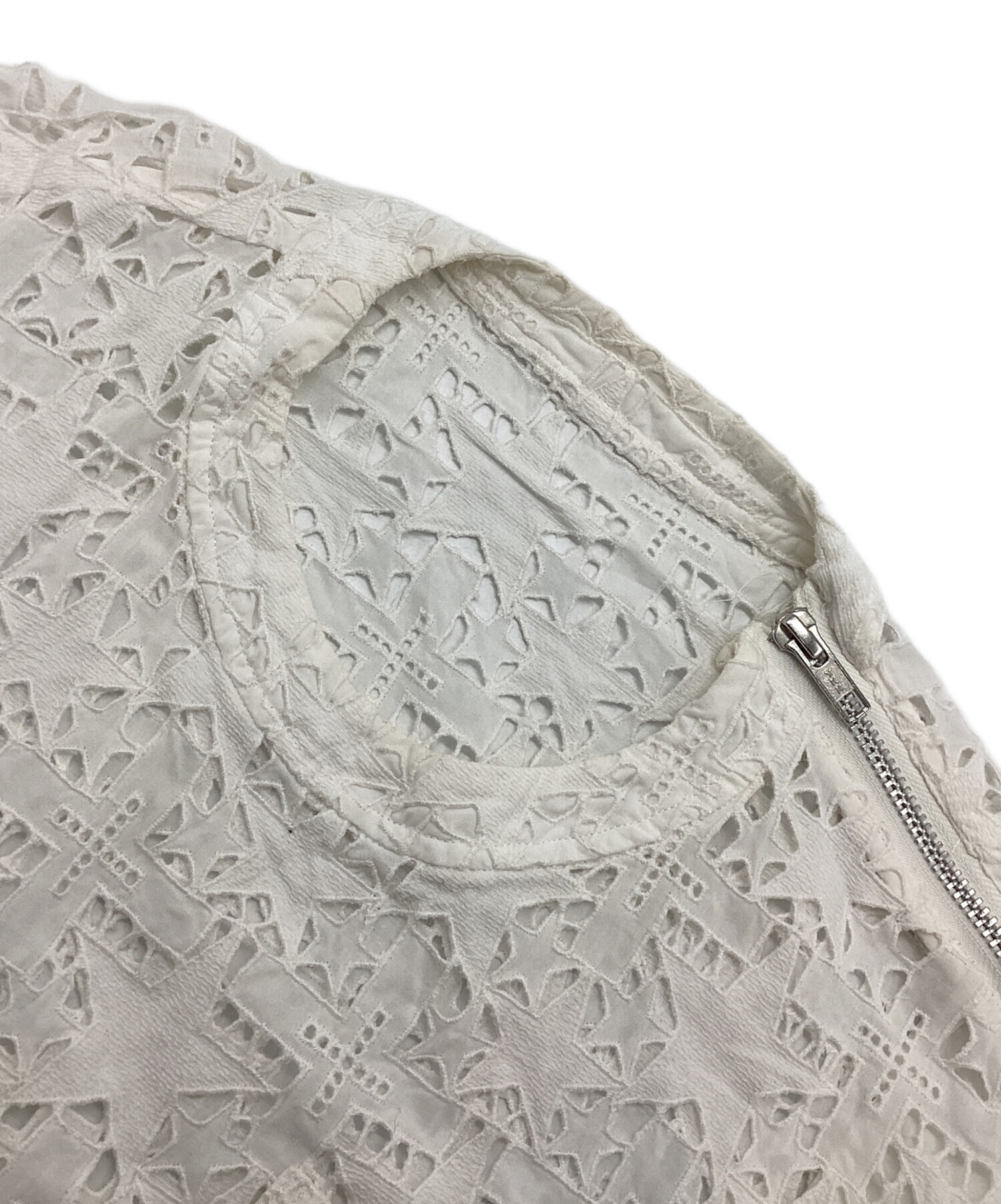 中古・古着通販】sacai (サカイ) スターレースワンピース ホワイト 