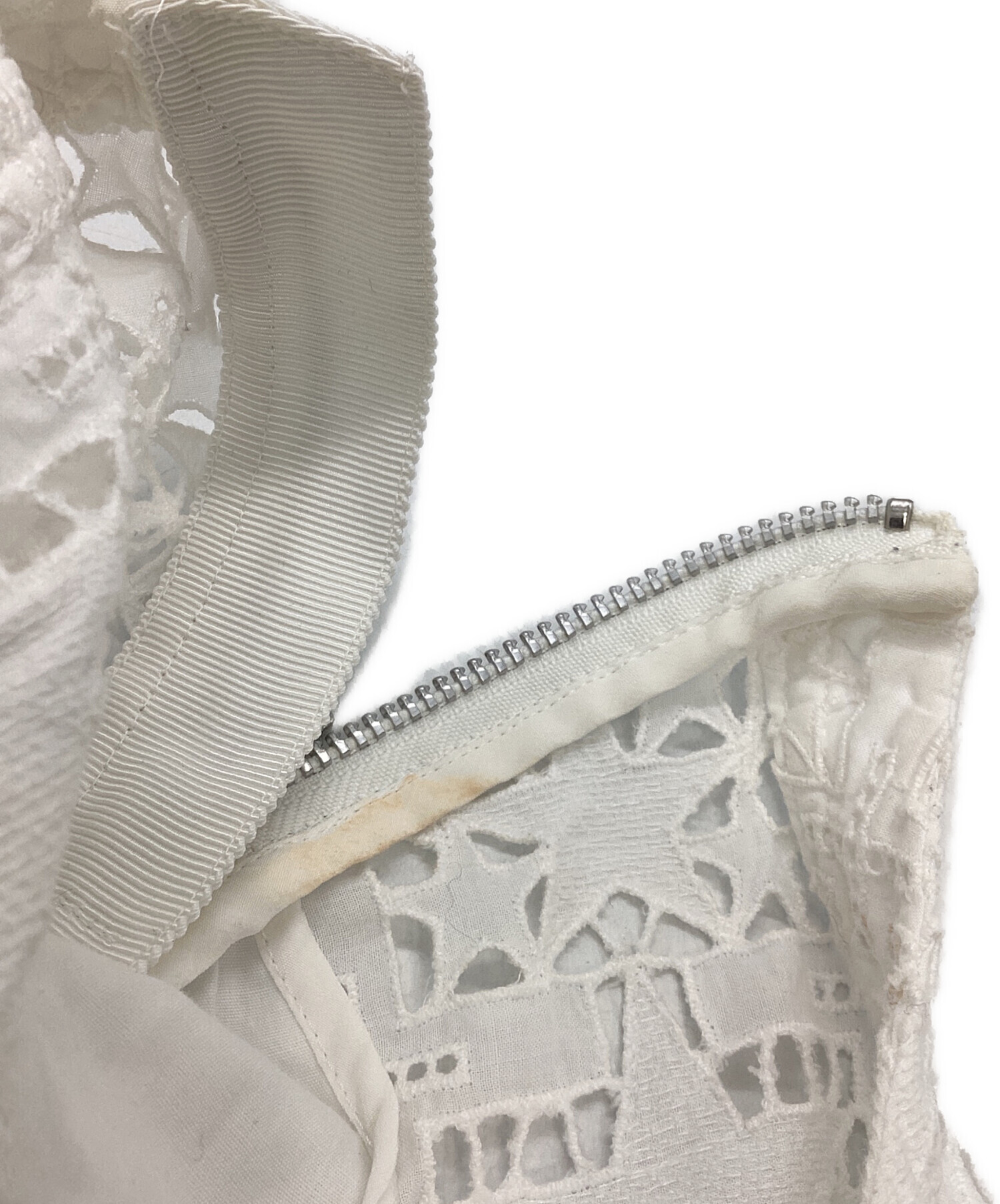 中古・古着通販】sacai (サカイ) スターレースワンピース ホワイト