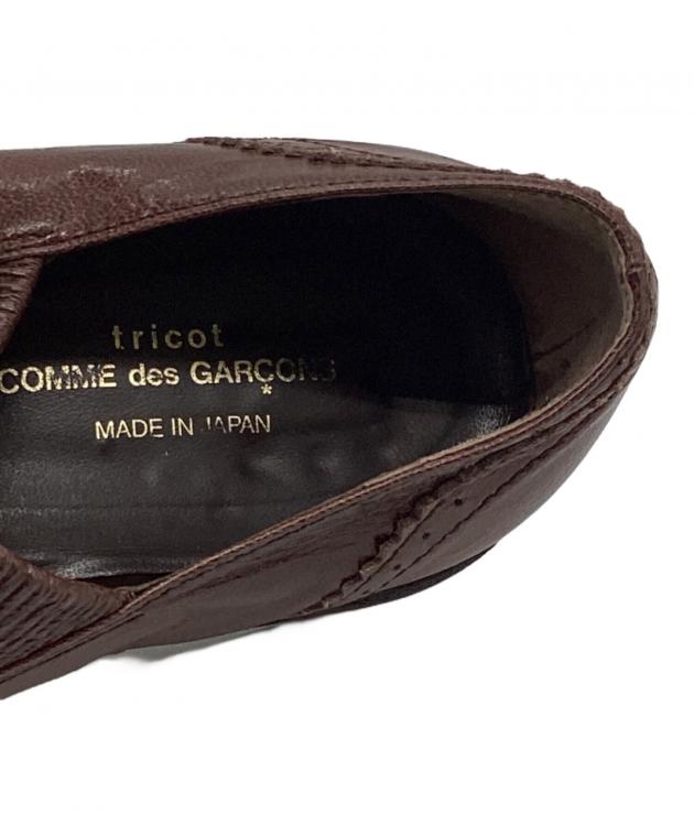 【O.o様用】tricot コムデギャルソン エナメル ハラコ シャークソール 中古・古着通販】tricot COMME des GARCONS (トリココムデギャルソン