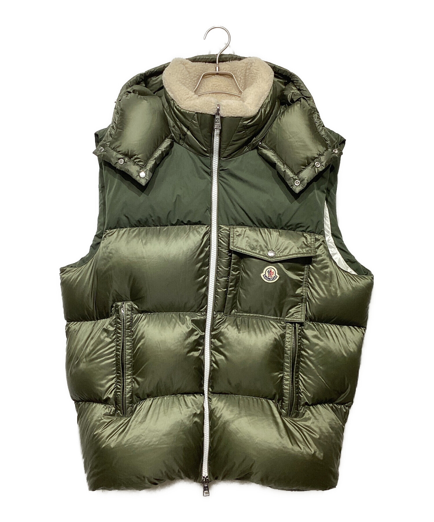 中古・古着通販】MONCLER (モンクレール) OUSTフーデッドダウンベスト
