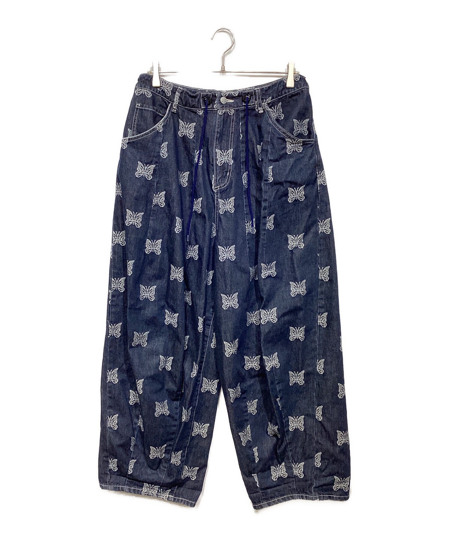 中古・古着通販】Needles (ニードルズ) 総柄パピヨン刺繍デニムパンツ
