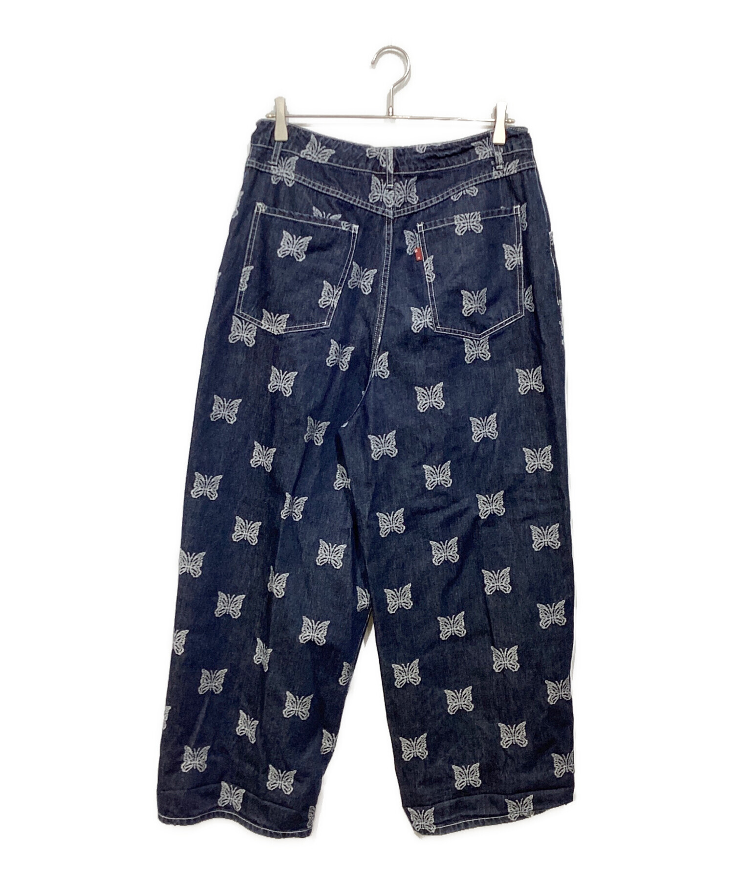 中古・古着通販】Needles (ニードルズ) 総柄パピヨン刺繍デニムパンツ