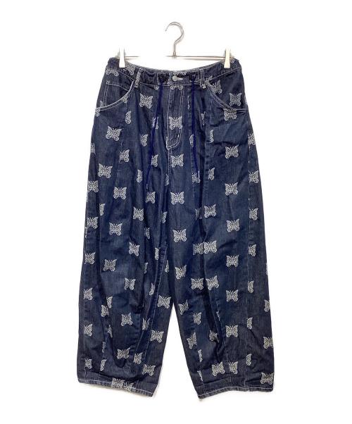 中古・古着通販】Needles (ニードルズ) 総柄パピヨン刺繍デニムパンツ