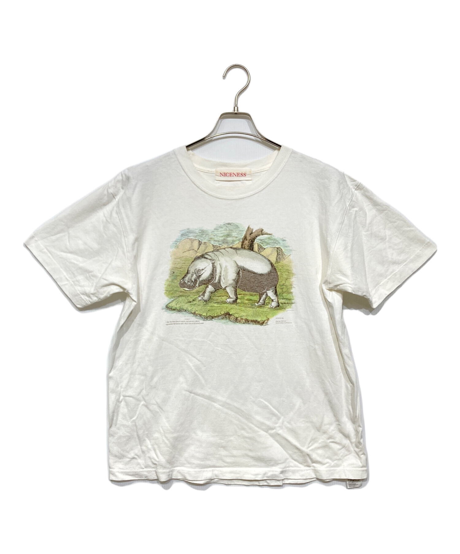 niceness bernard Lサイズ 中古・古着通販】NICENESS (ナイスネス) BERNARDプリントTシャツ