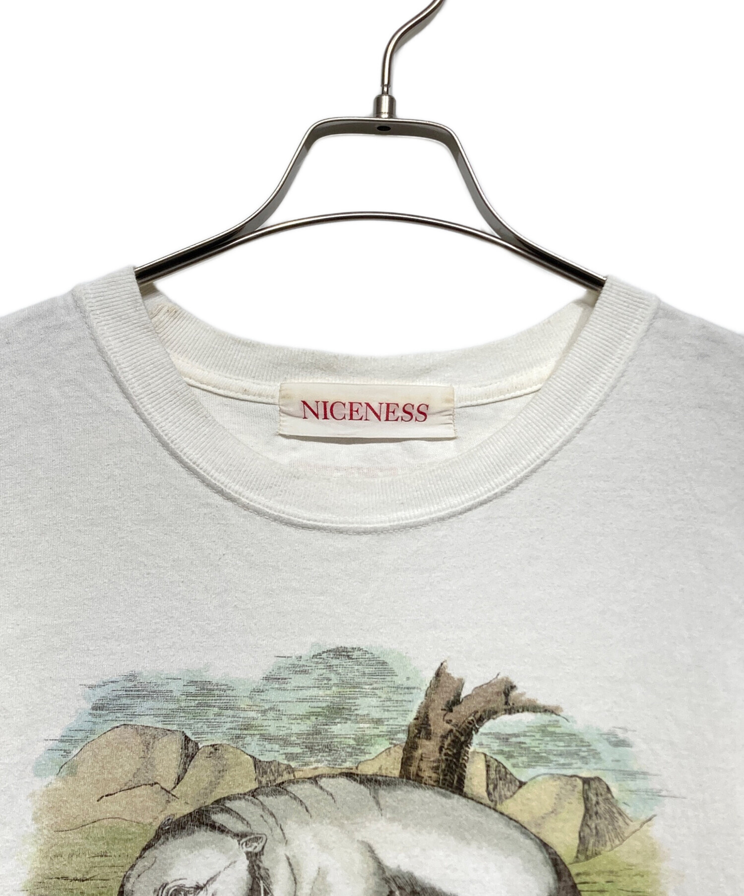 中古・古着通販】NICENESS (ナイスネス) BERNARDプリントTシャツ