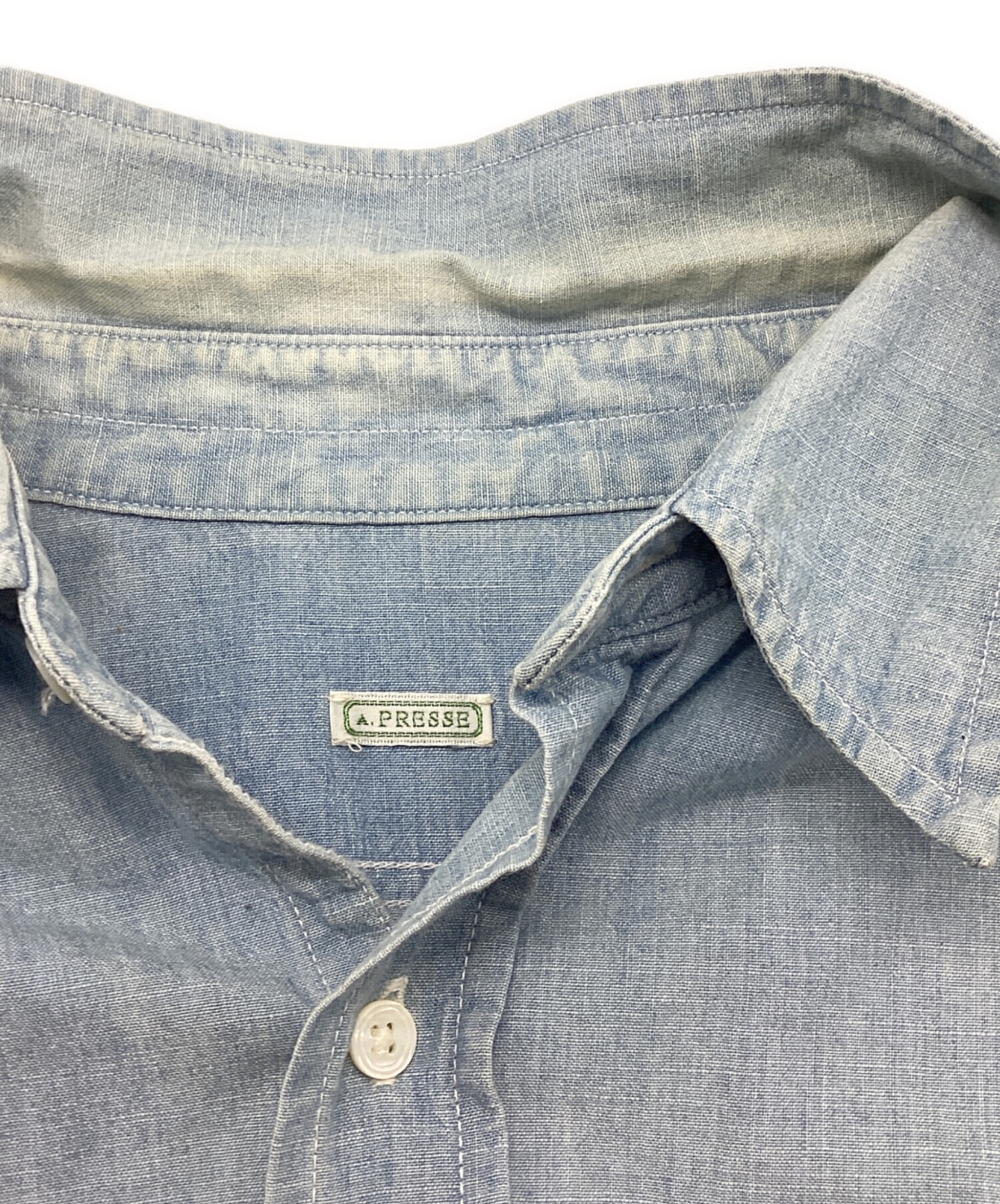 中古・古着通販】A.PRESSE (アプレッセ) Washed Chambray Shirt
