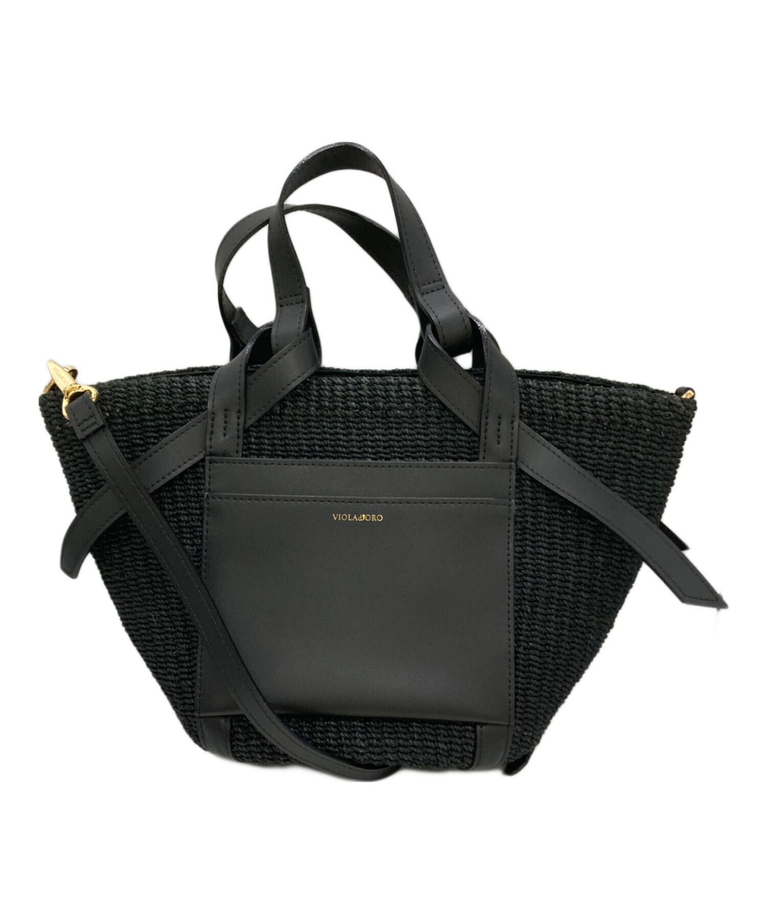 中古・古着通販】VIOLAd'ORO (ヴィオラドーロ) MIRO アバカ2WAYバッグ