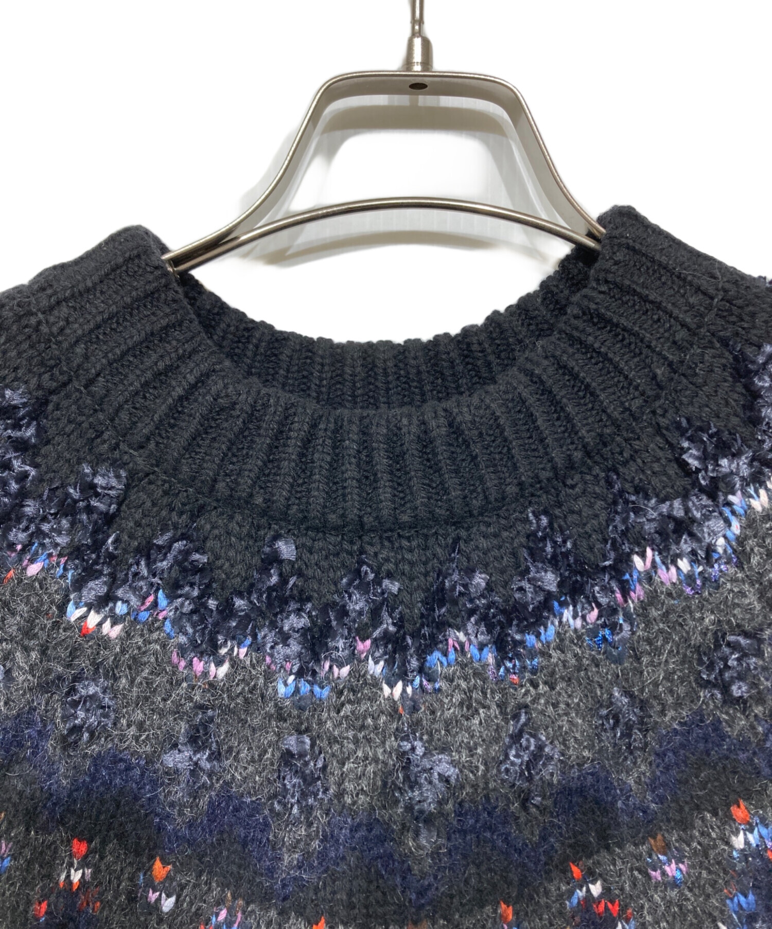 ☆最終値下げ！【美品】「COOHEM」コーヘン　ノルディック柄モヘヤニット　S ☆最終値下げ！【美品】「COOHEM」コーヘン ノルディック柄