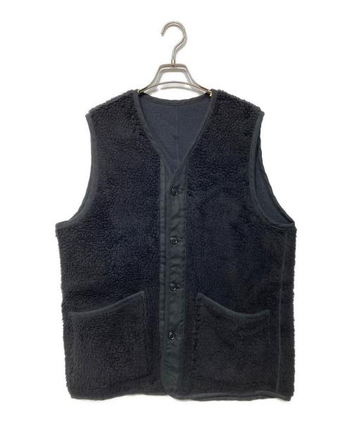 コンフェクト　ウールコットン パイルベスト　黒　サイズ3 ウールコットン パイルベスト｜nest Robe / CONFECT ONLINE SHOP