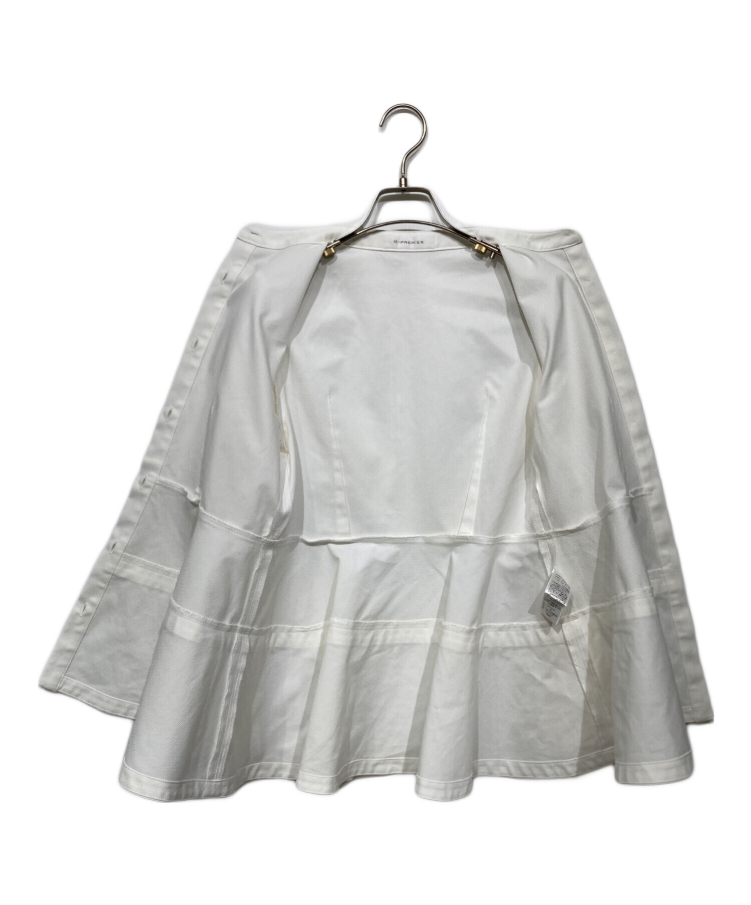 中古・古着通販】M-PREMIER (エムプルミエ) パールボタンバンドカラー