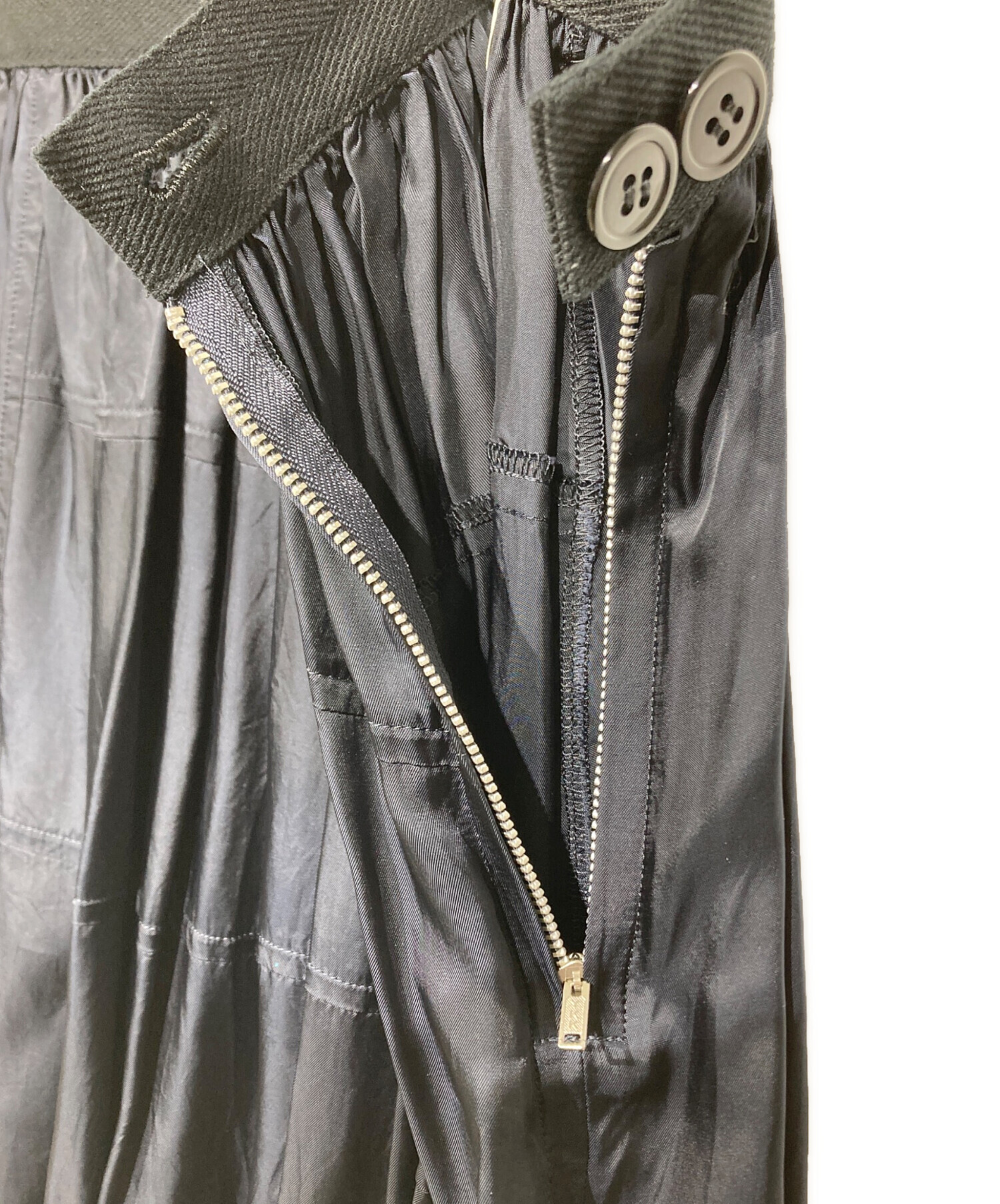 トリコ　コムデギャルソン キュプラ カーゴパンツ S 濃紺 中古・古着通販】tricot COMME des GARCONS (トリココムデギャルソン