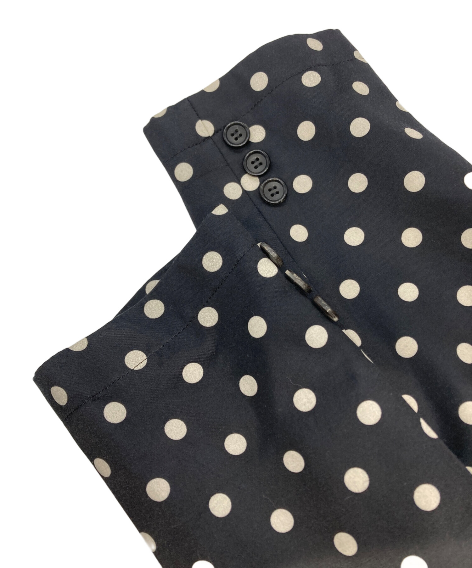 コムコム コムデギャルソン ドットジャガード スカラップ 丸襟 ジャケット XS コムコム コムデギャルソン ドットジャガード スカラップ 丸襟