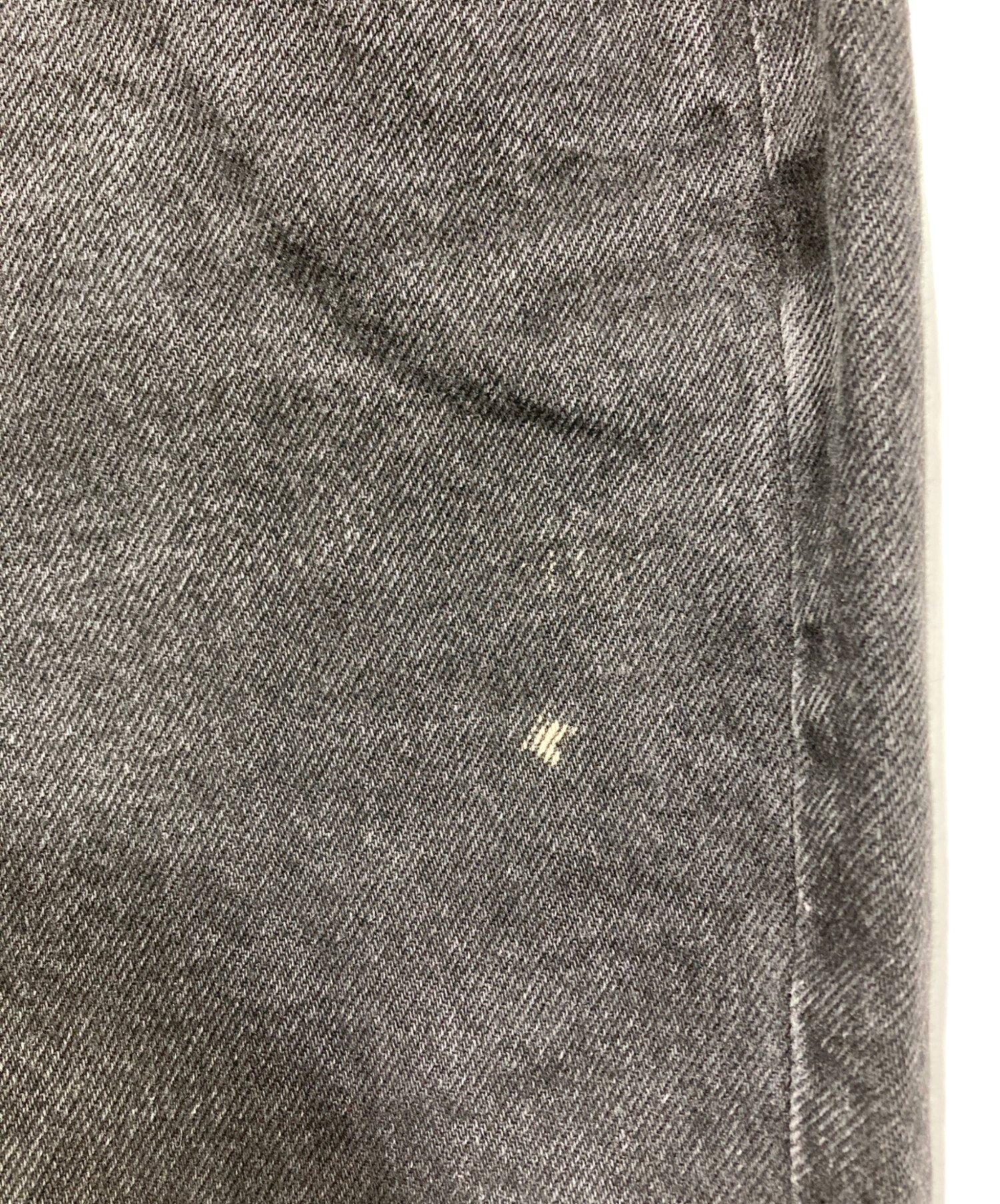 中古・古着通販】LEE (リー) 後染めブラックデニムパンツ ブラック