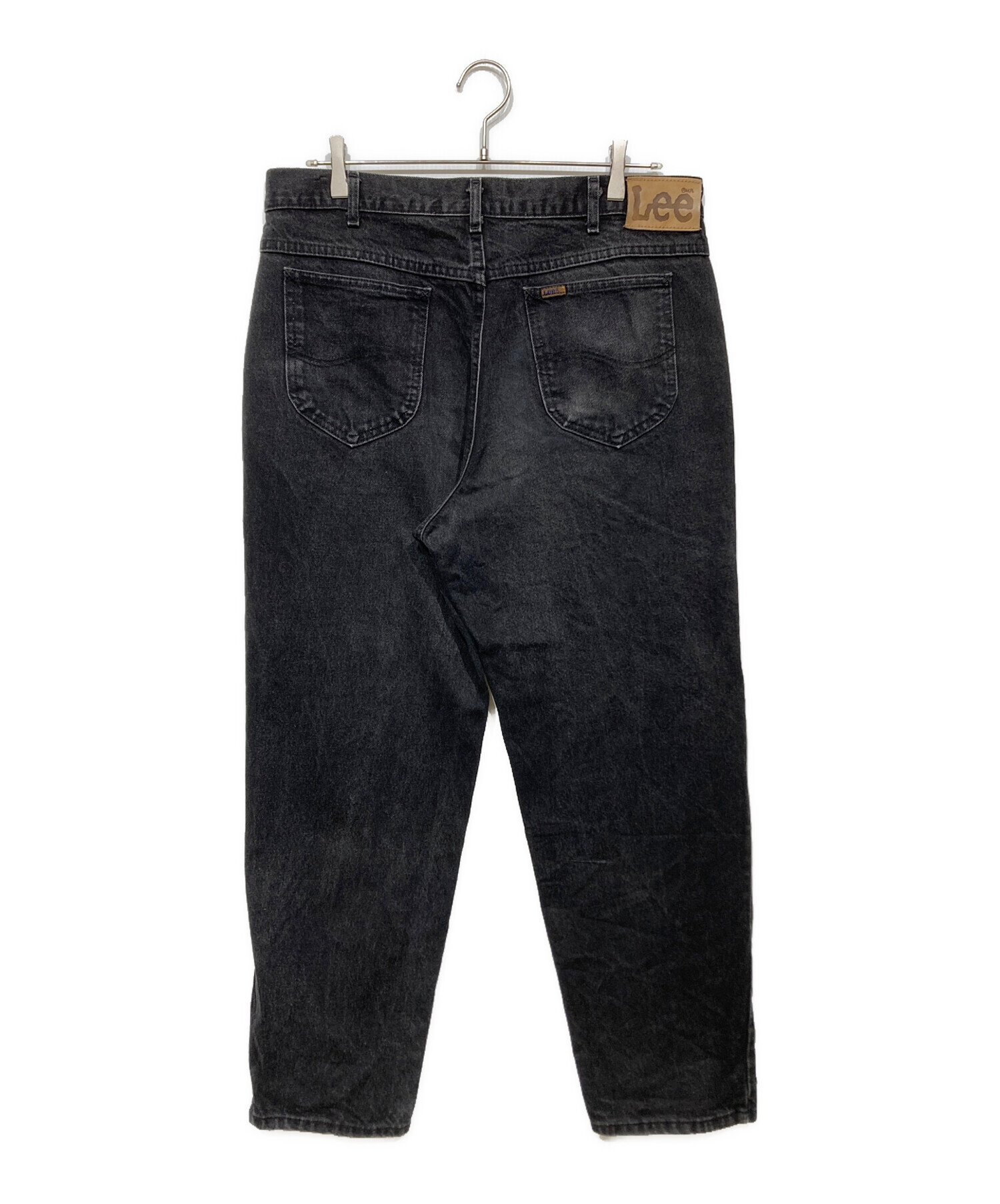 中古・古着通販】LEE (リー) 後染めブラックデニムパンツ ブラック