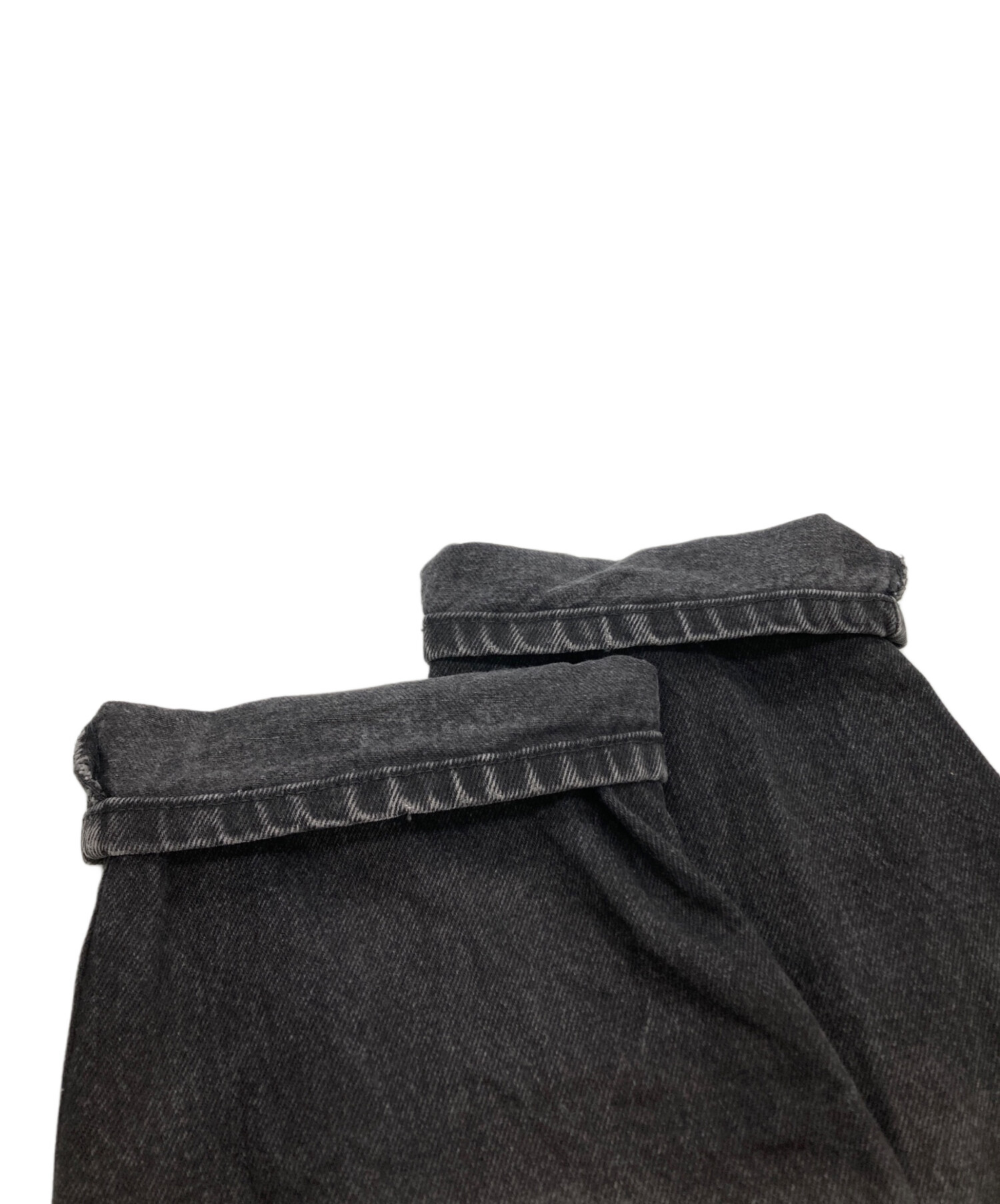 中古・古着通販】LEE (リー) 後染めブラックデニムパンツ ブラック