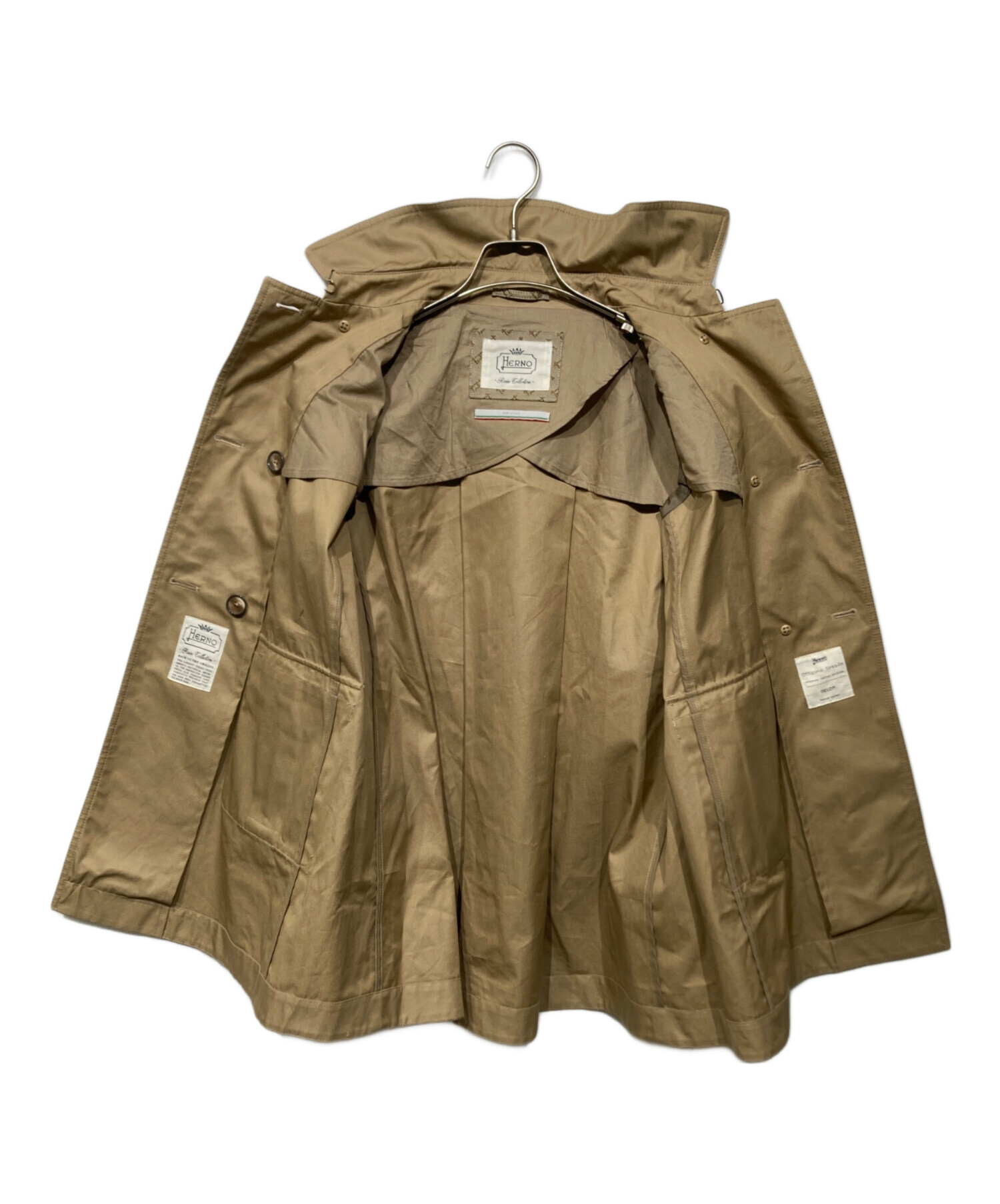 中古・古着通販】HERNO (ヘルノ) トレンチコート ベージュ サイズ:40