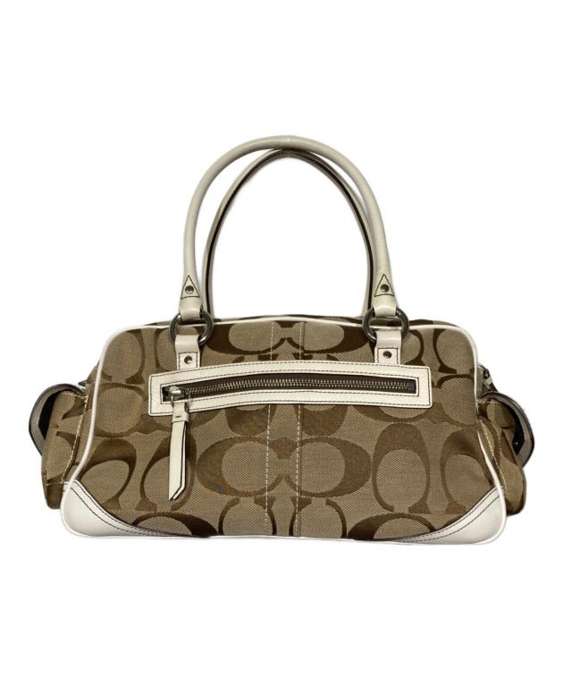 中古・古着通販】COACH (コーチ) ミニボストンバッグ ベージュ