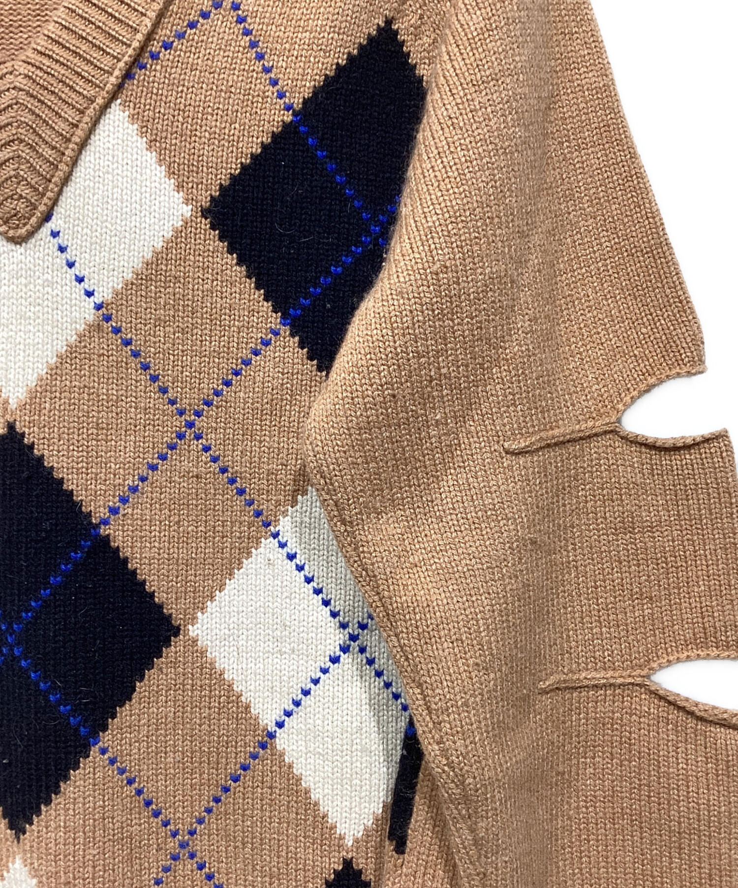 中古・古着通販】BURBERRY (バーバリー) アーガイル カットアウト