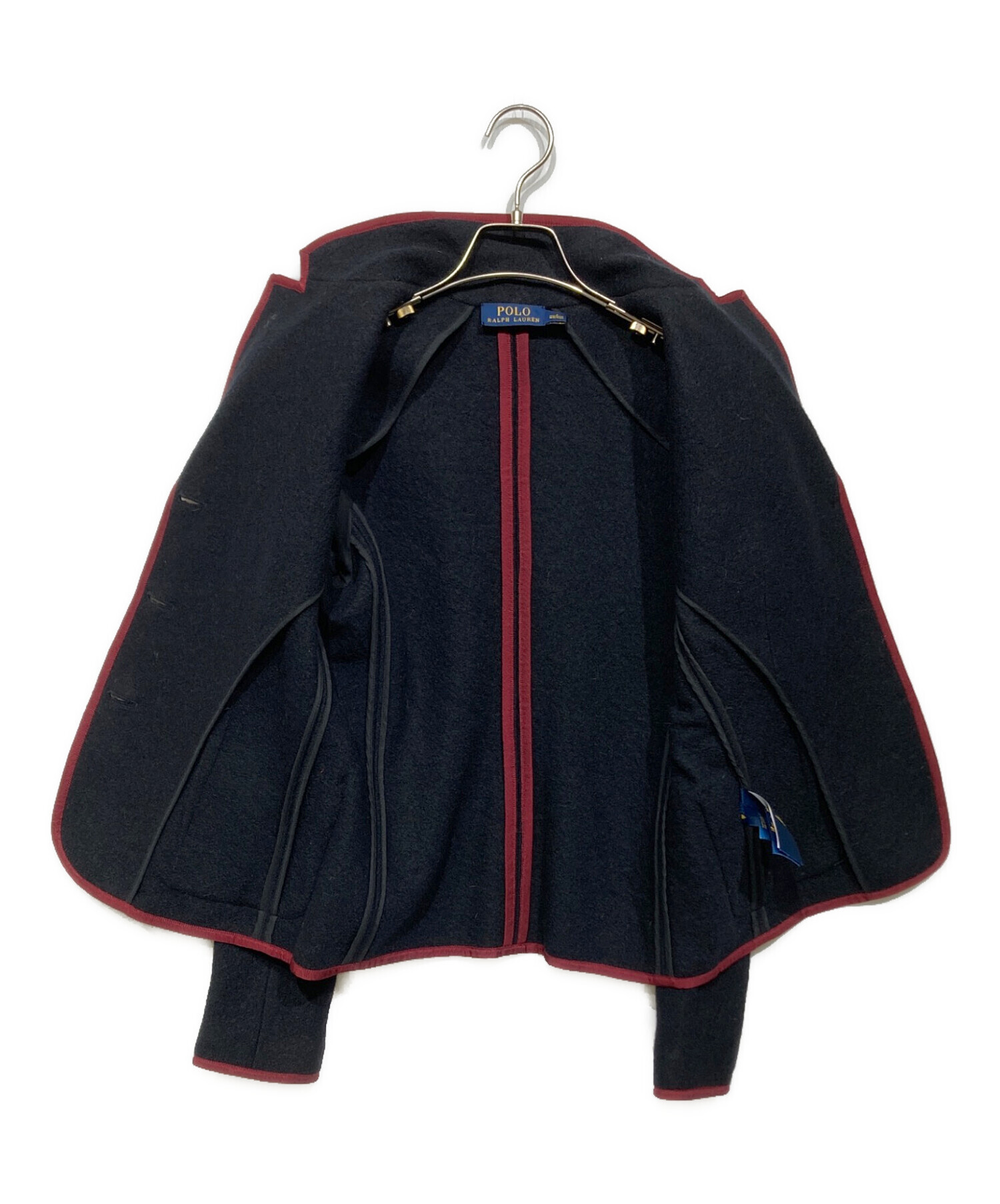 POLO RALPHLAUREN パイピング ブレザー ジャケット ブラック 中古・古着通販】POLO RALPH LAUREN (ポロ・ラルフローレン