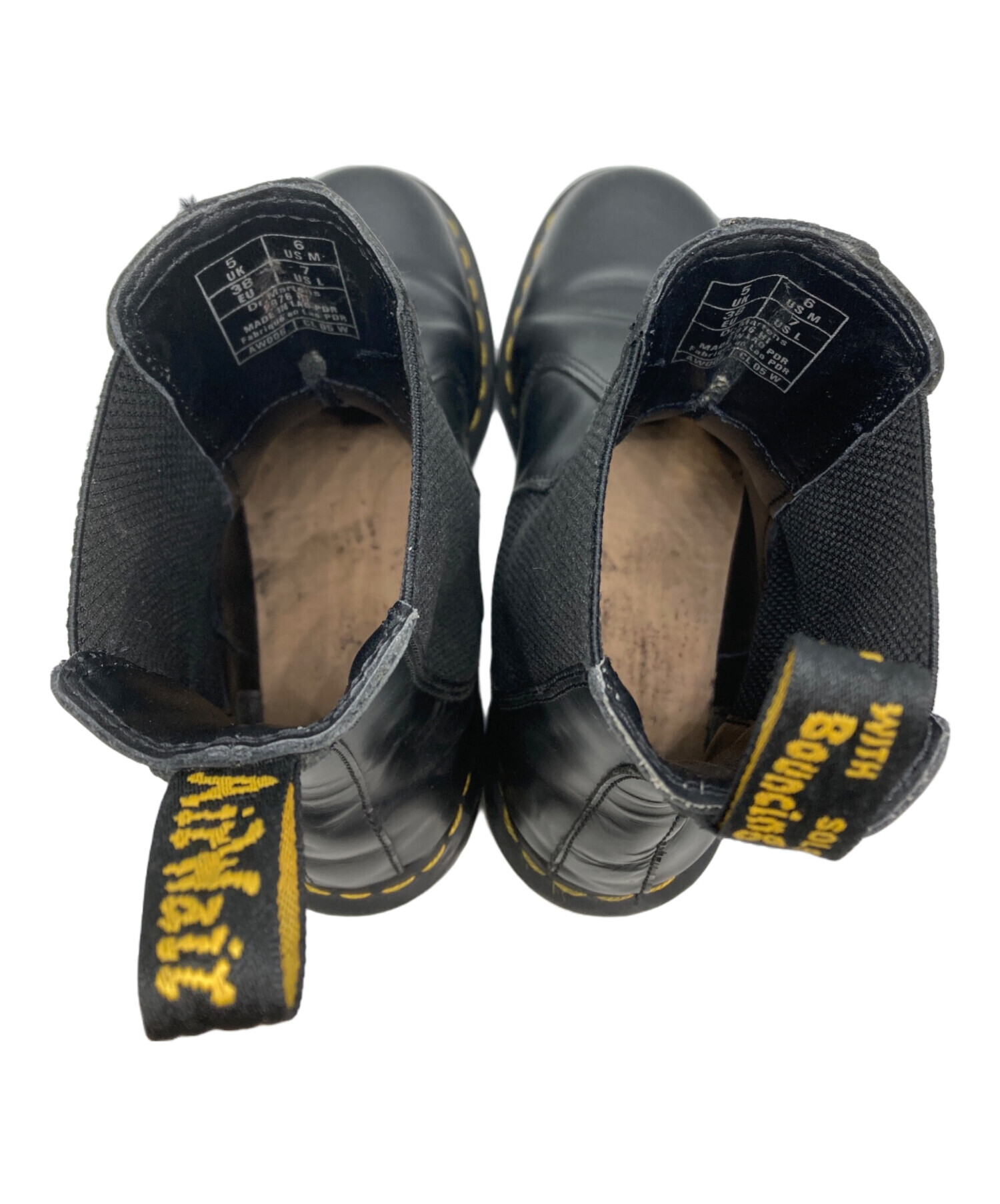【中古】未使用品 DR.MARTENS 2976YS チェルシーブーツ ショートブーツ サイドゴア レザー UK5 24cm 黒 中古・古着通販】Dr.Martens (ドクターマーチン) 2976 YS チェルシー