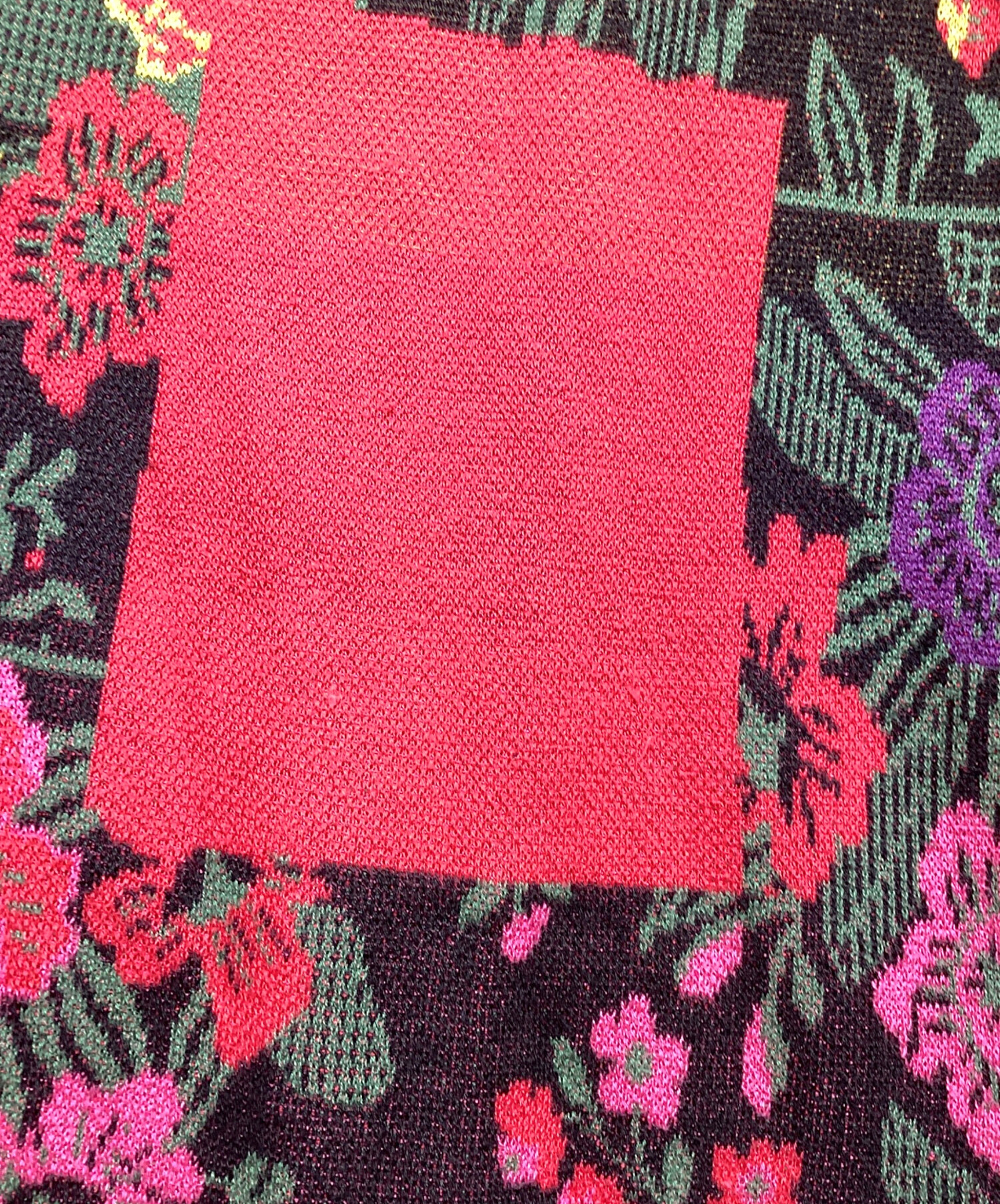 中古・古着通販】KENZO (ケンゾー) 花柄ニットワンピース ブラック