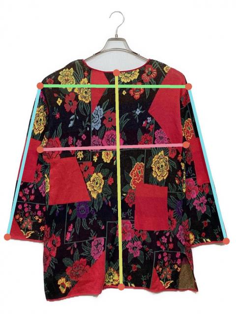 中古・古着通販】KENZO (ケンゾー) 花柄ニットワンピース ブラック
