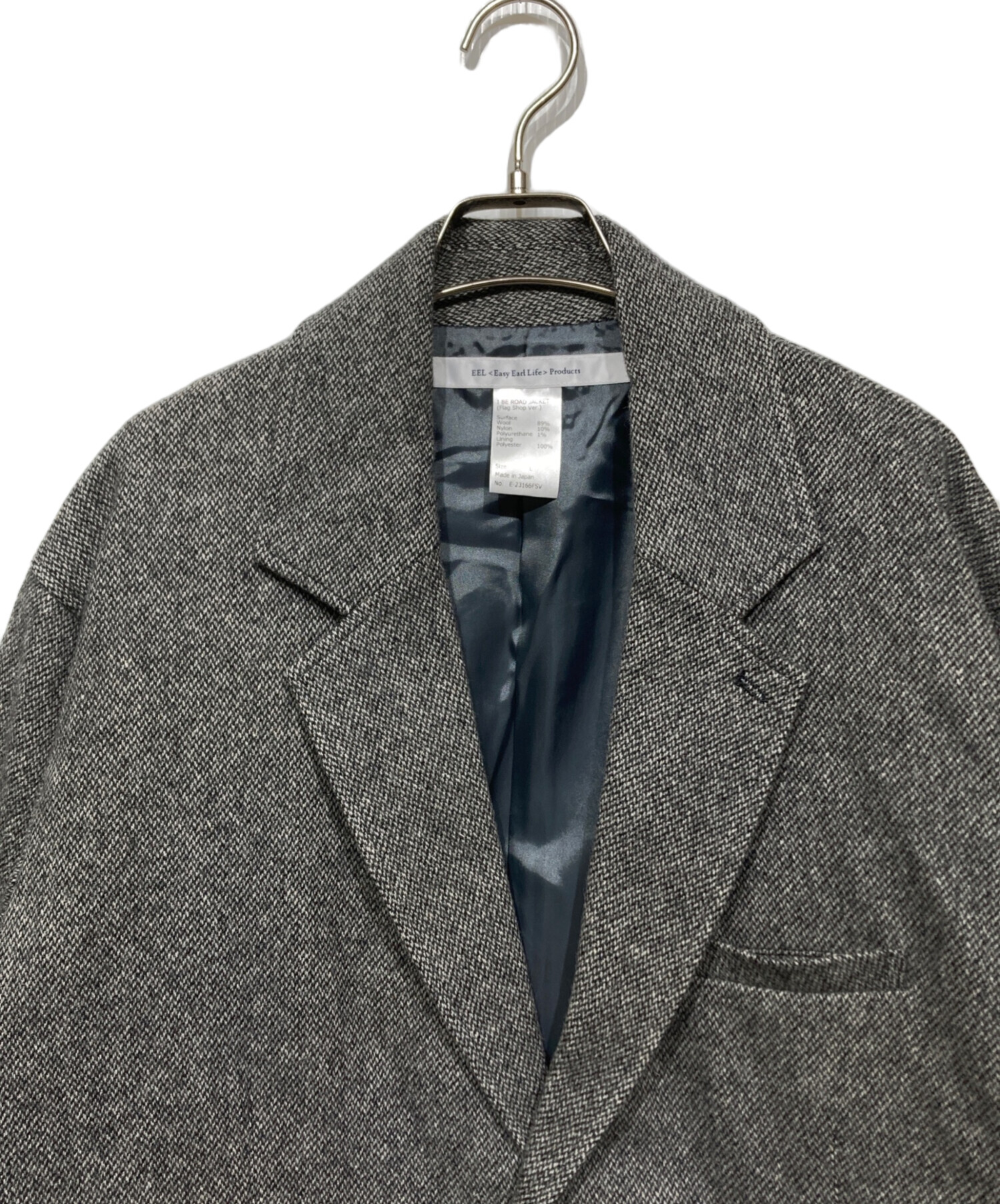 中古・古着通販】EEL (イール) I BE ROAD JACKET グレー サイズ:L