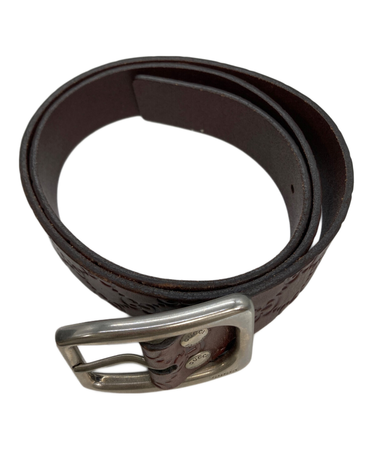 【X'masセール★30%OFF】グッチ GUCCI サンダルグッチシマ ブラウン系 レディース 中古 中古・古着通販】GUCCI (グッチ) グッチシマ レザーベルト ブラウン