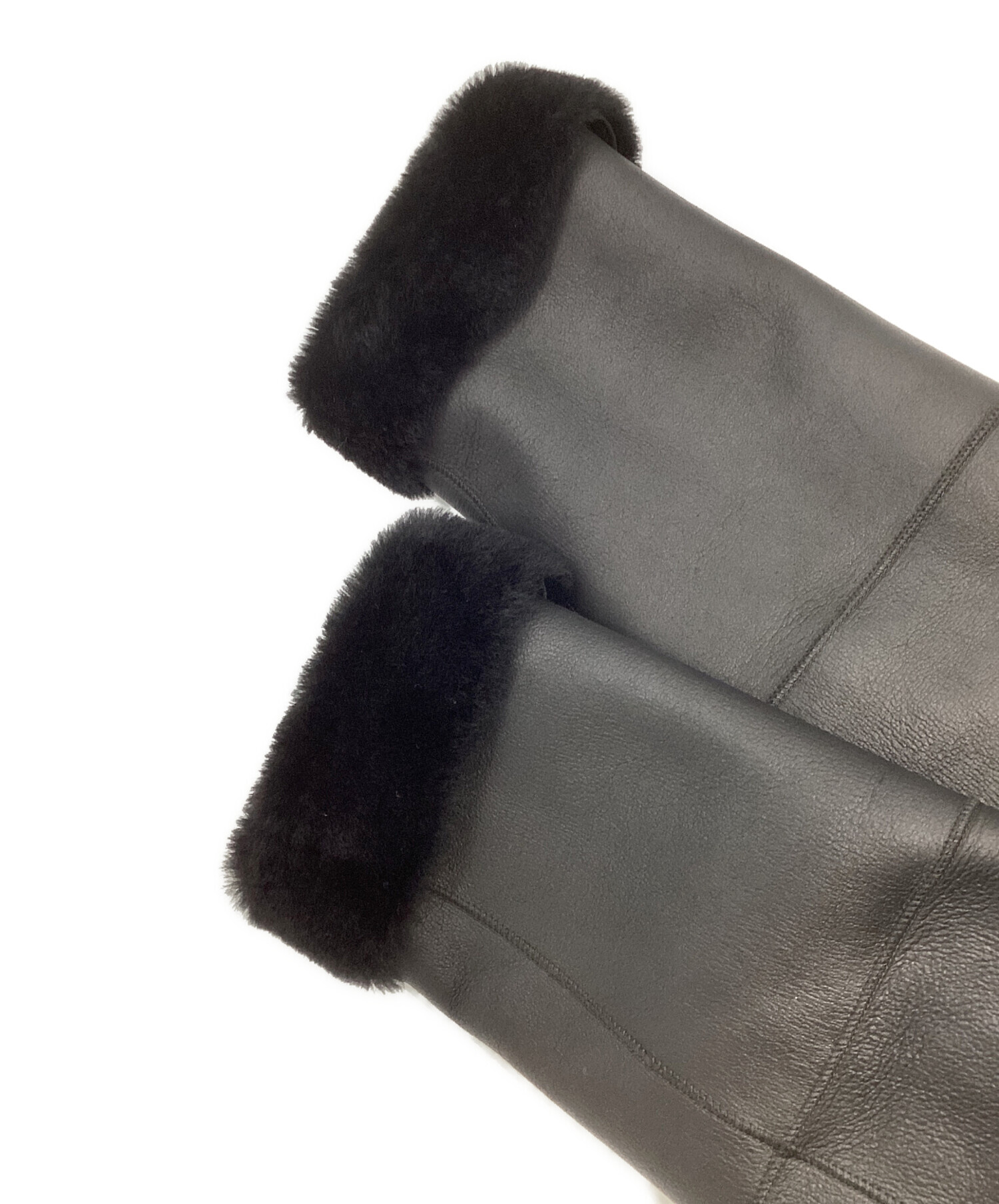 未使用級★定価36万 Theory セオリー リアルムートンコート 本革 レザー 中古・古着通販】theory (セオリー) リアルムートンコート ブラック