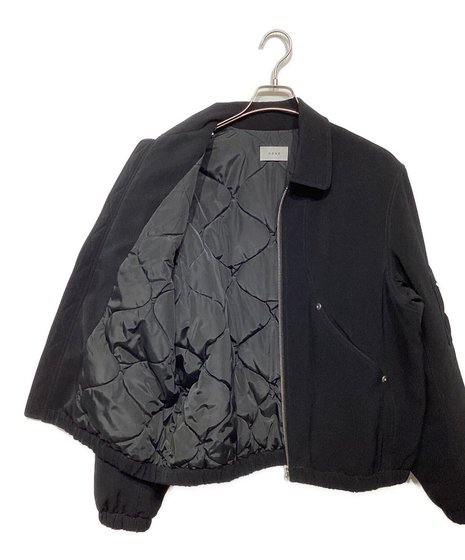 中古・古着通販】CONZ (コンズ) ショートボンバージャケット ブラック 