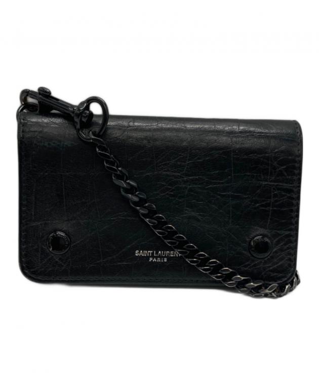 【未使用】 SAINT LAURENT PARIS WALLET 中古・古着通販】Saint Laurent Paris (サンローランパリ) レザー