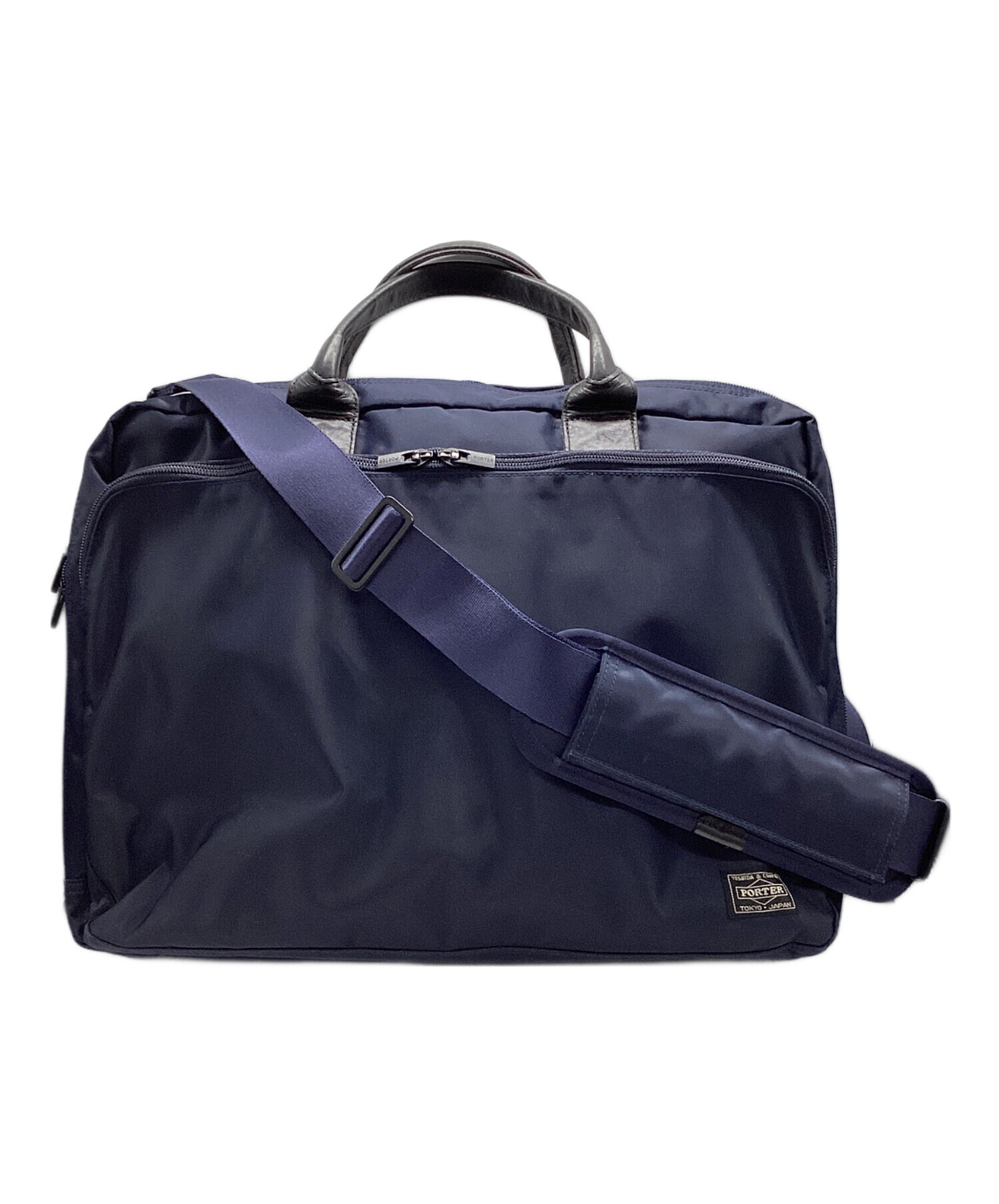 中古・古着通販】PORTER (ポーター) TIME 3WAY BRIEFCASE ネイビー