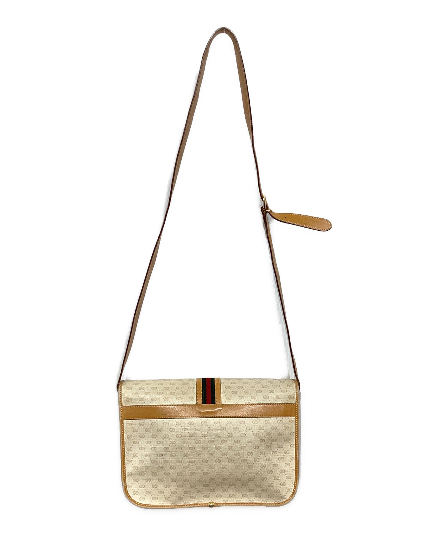 ✨美品✨GUCCI GG シェリーライン 2way ショルダーバッグ ベージュ GUCCI（グッチ） オールドグッチ シェリーライン ショルダーバッグ