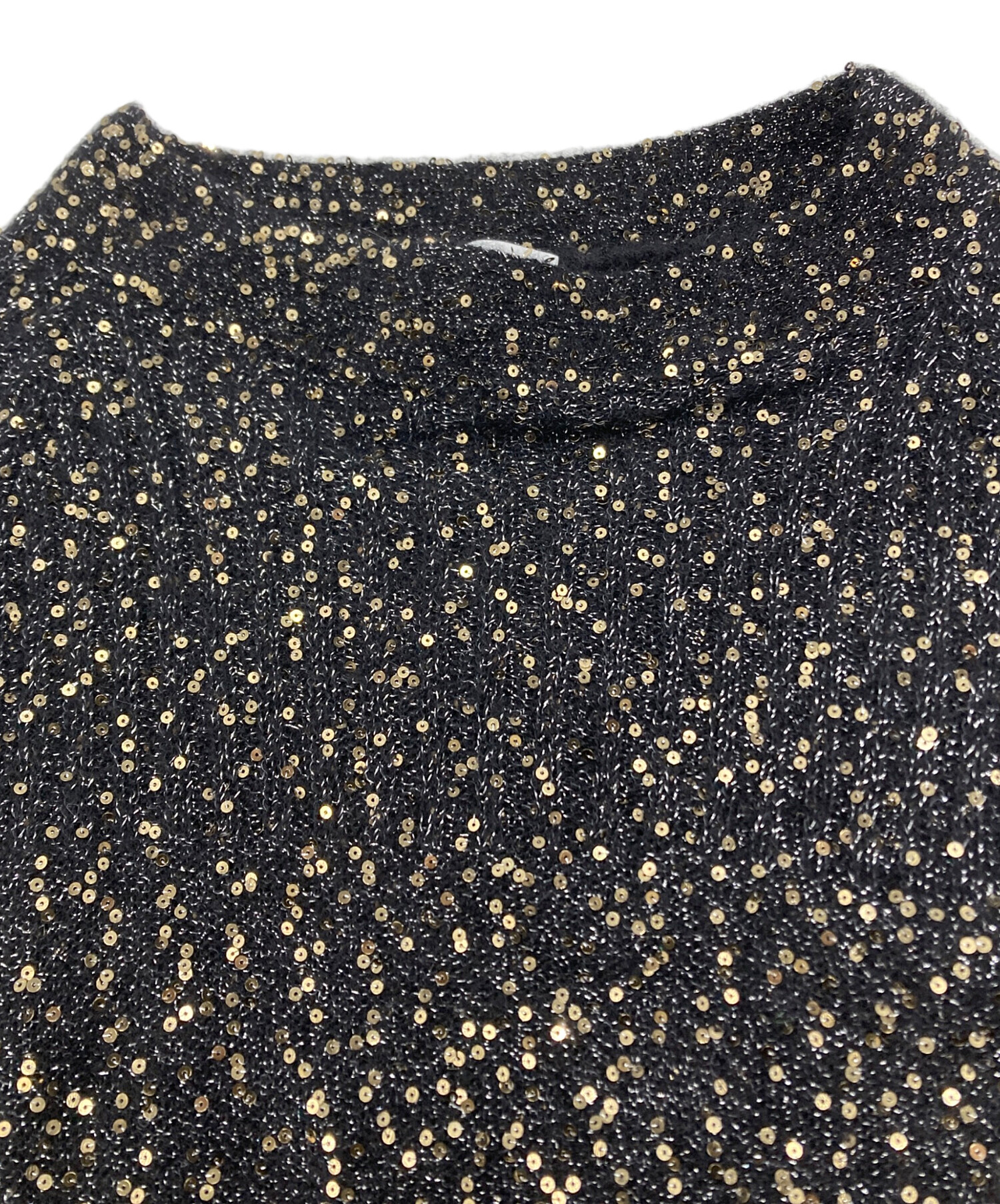 中古・古着通販】LOEWE (ロエベ) スパンコールニット ブラック サイズ