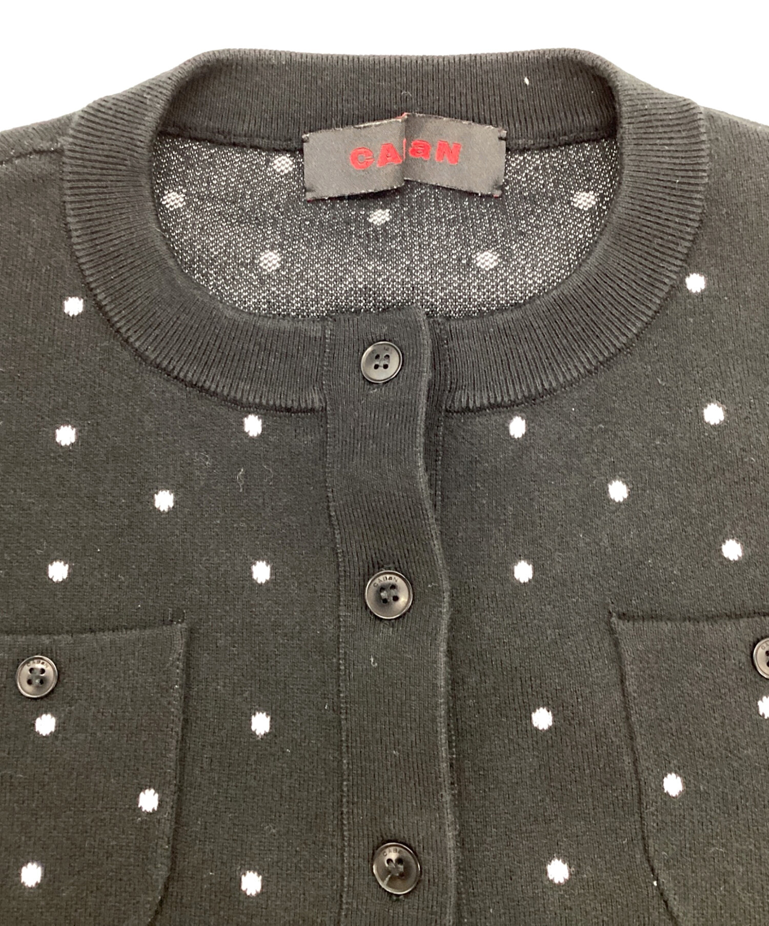 中古・古着通販】CABAN (キャバン) コットンカシミヤ ドットジャカード