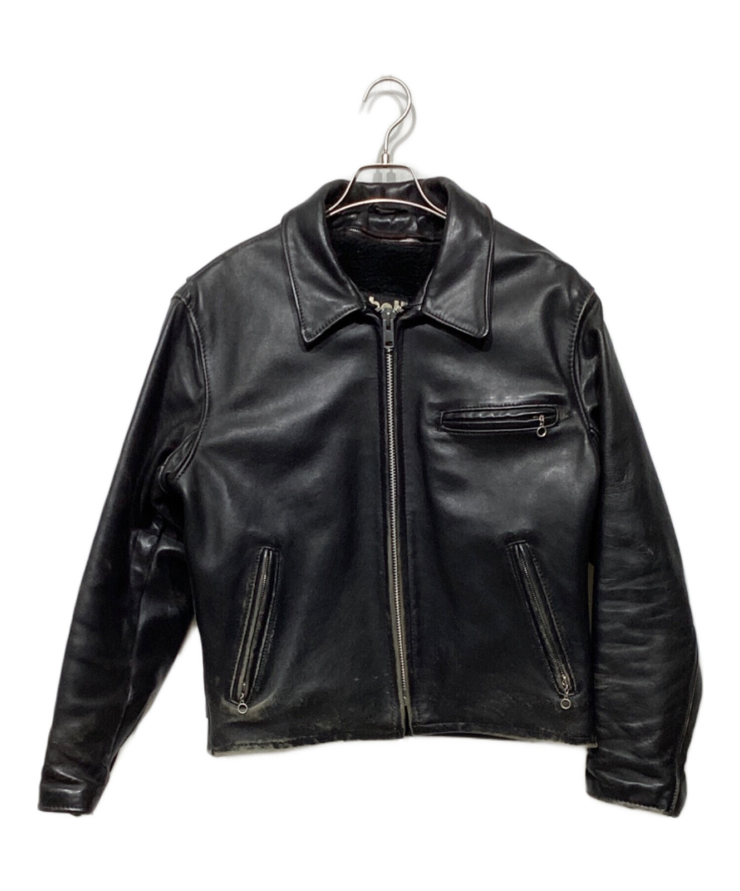 中古・古着通販】Schott (ショット) 642 ライナー付シングルライダース