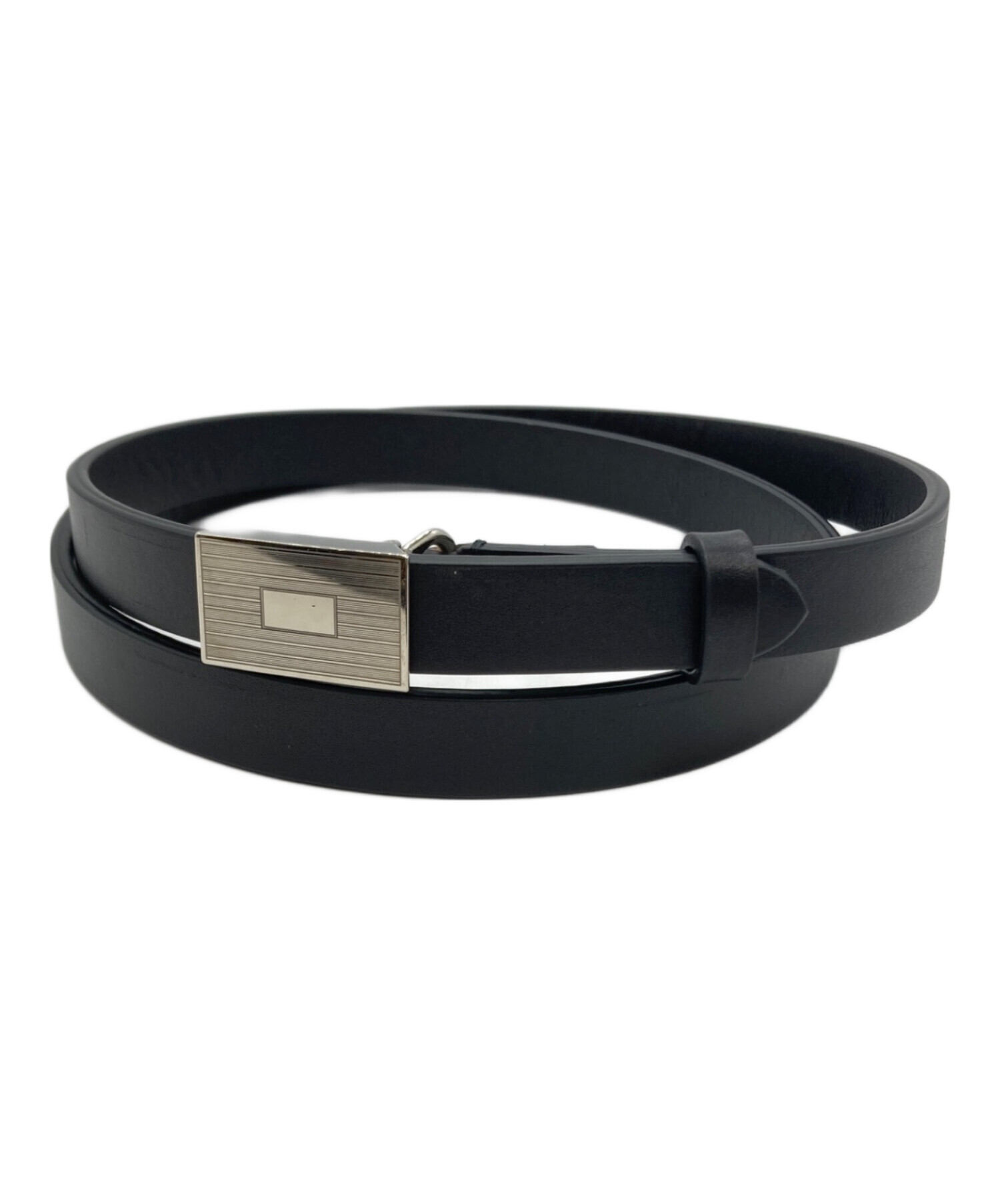 中古・古着通販】AURALEE (オーラリー) SLIDE BUCKLE BELT ブラック 中古・古着通販】AURALEE (オーラリー) SLIDE BUCKLE BELT ブラック