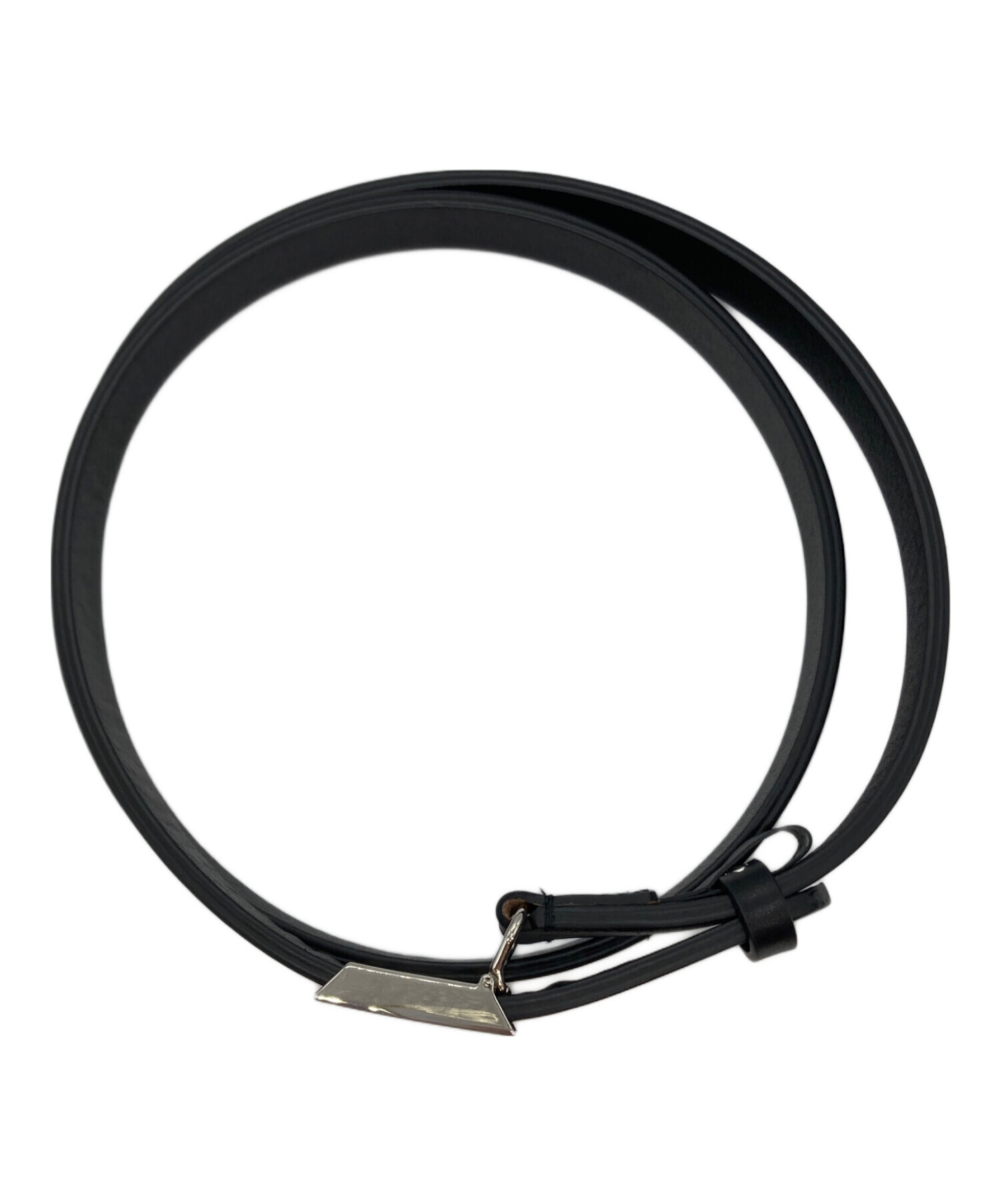 中古・古着通販】AURALEE (オーラリー) SLIDE BUCKLE BELT ブラック