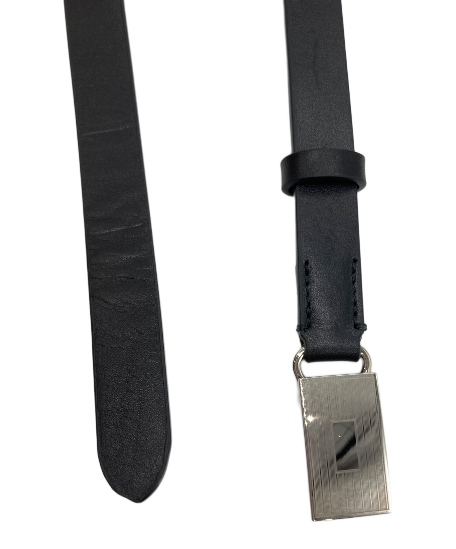 中古・古着通販】AURALEE (オーラリー) SLIDE BUCKLE BELT ブラック 中古・古着通販】AURALEE (オーラリー) SLIDE BUCKLE BELT ブラック
