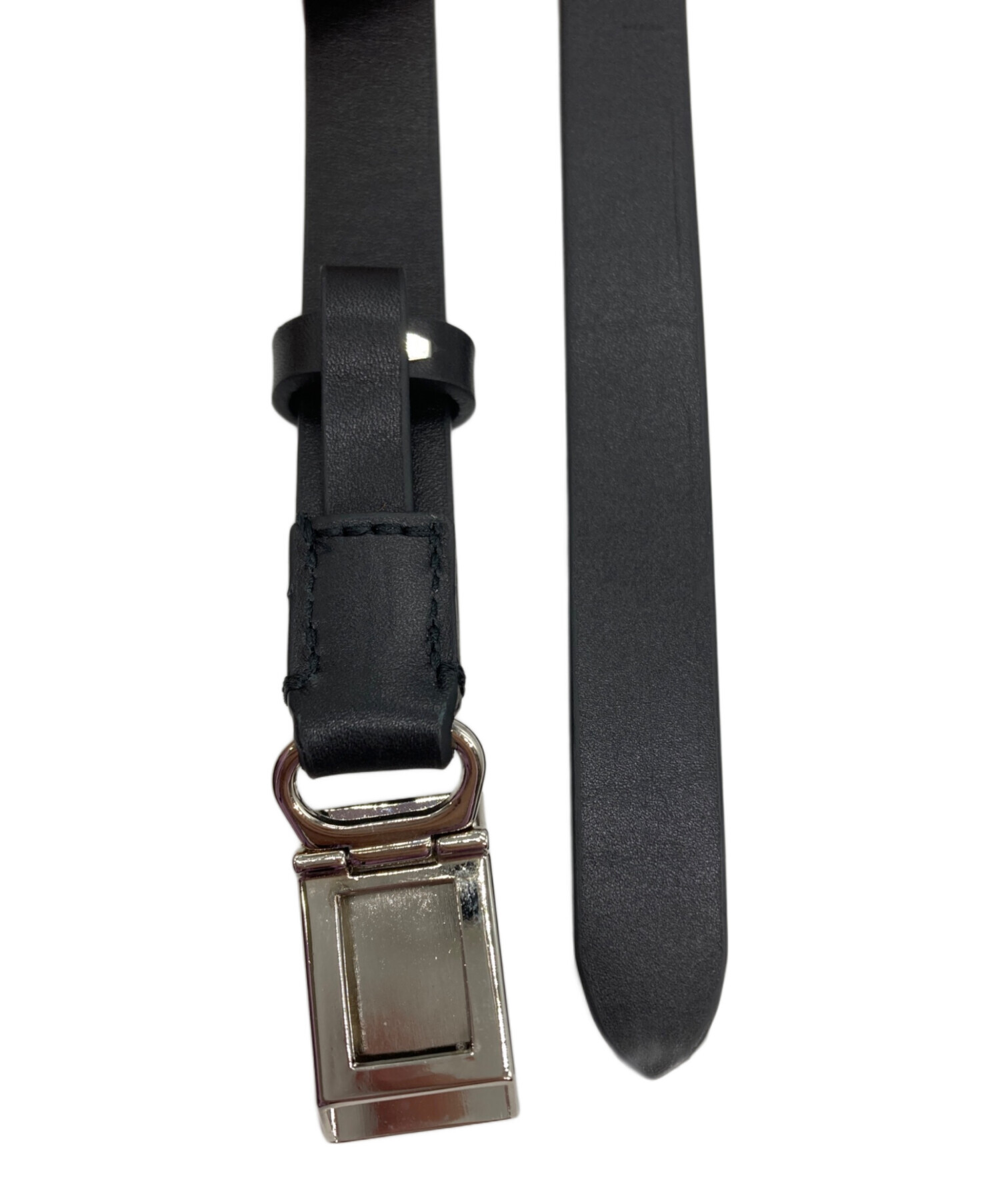 中古・古着通販】AURALEE (オーラリー) SLIDE BUCKLE BELT ブラック
