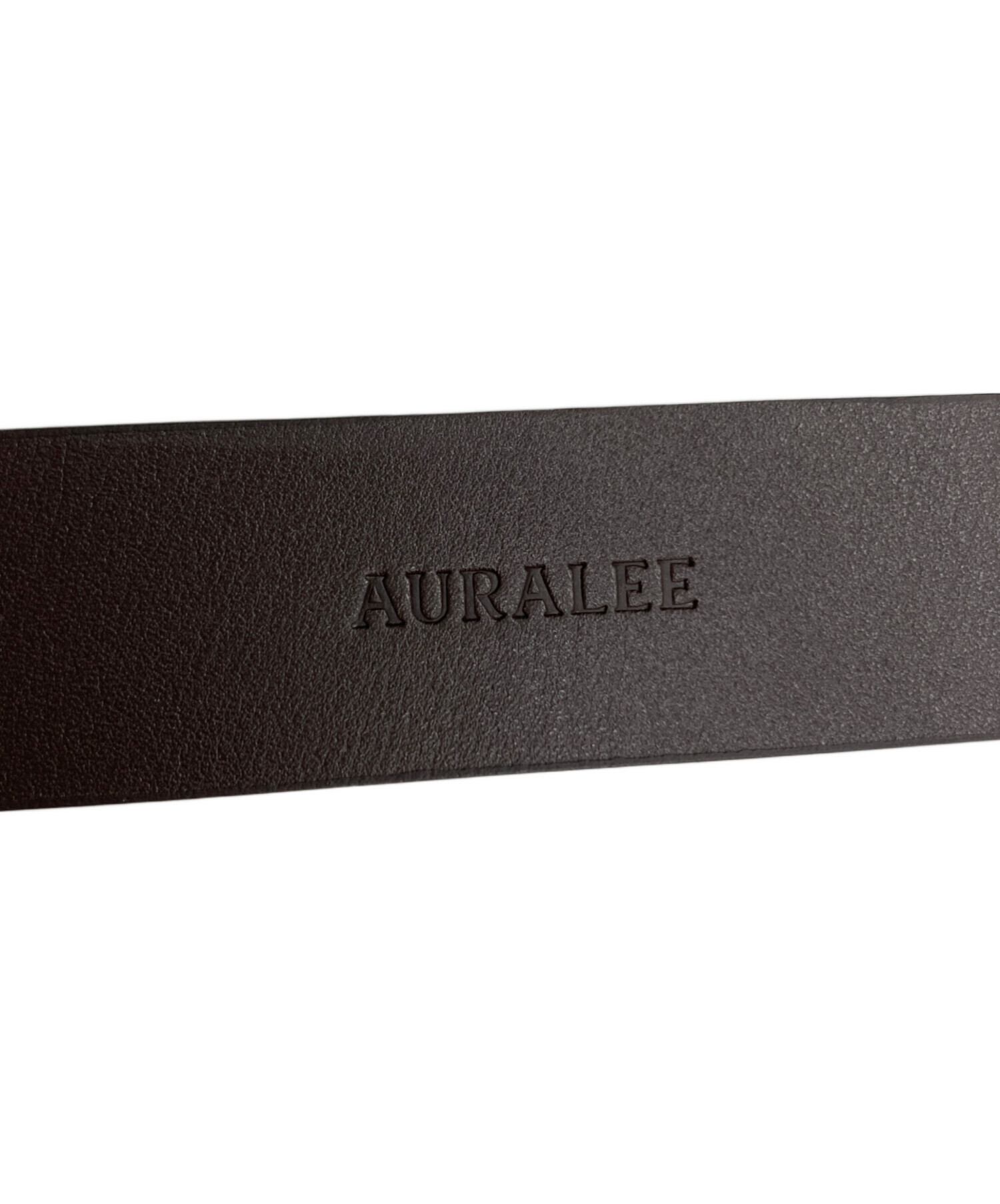 中古・古着通販】AURALEE (オーラリー) SQUARE BUCKLE BELT ブラウン