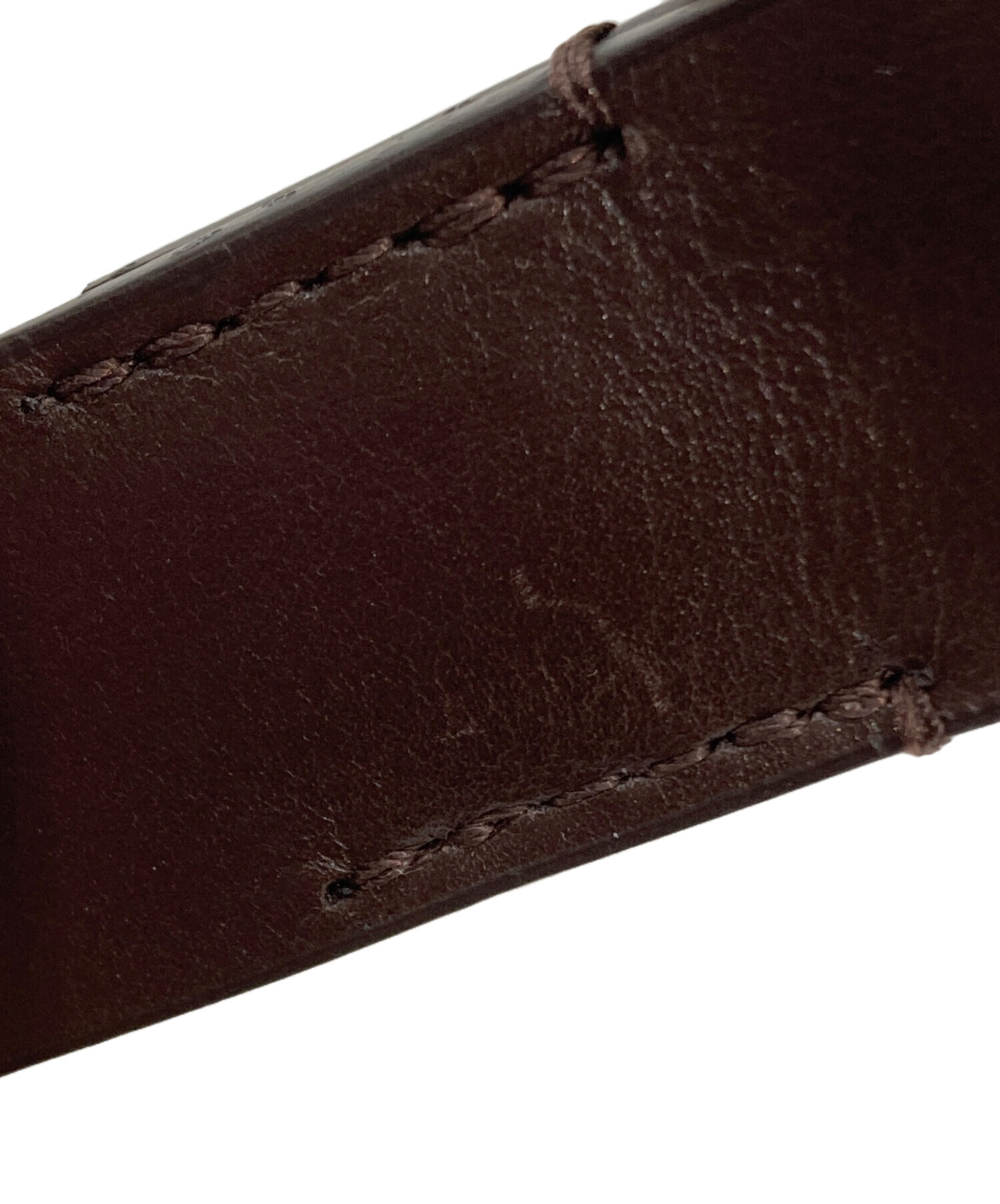 中古・古着通販】AURALEE (オーラリー) SQUARE BUCKLE BELT ブラウン