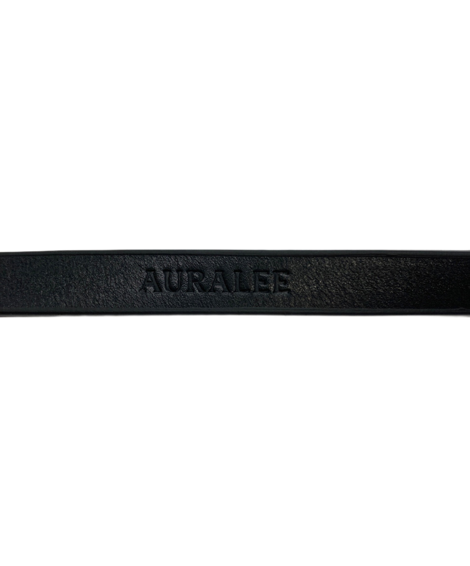 中古・古着通販】AURALEE (オーラリー) LEATHER BELT NARROW ブラック