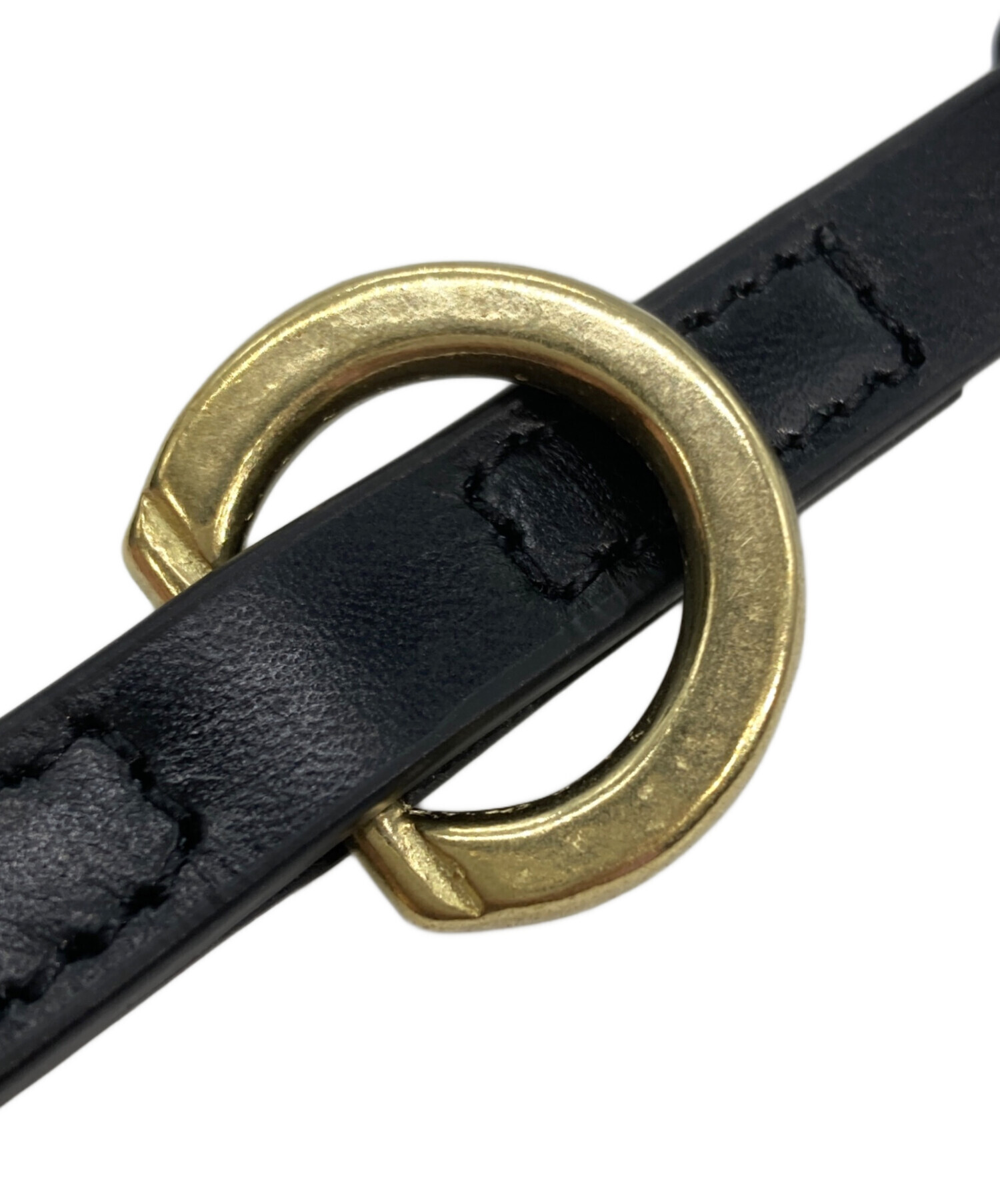 中古・古着通販】AURALEE (オーラリー) LEATHER BELT NARROW ブラック