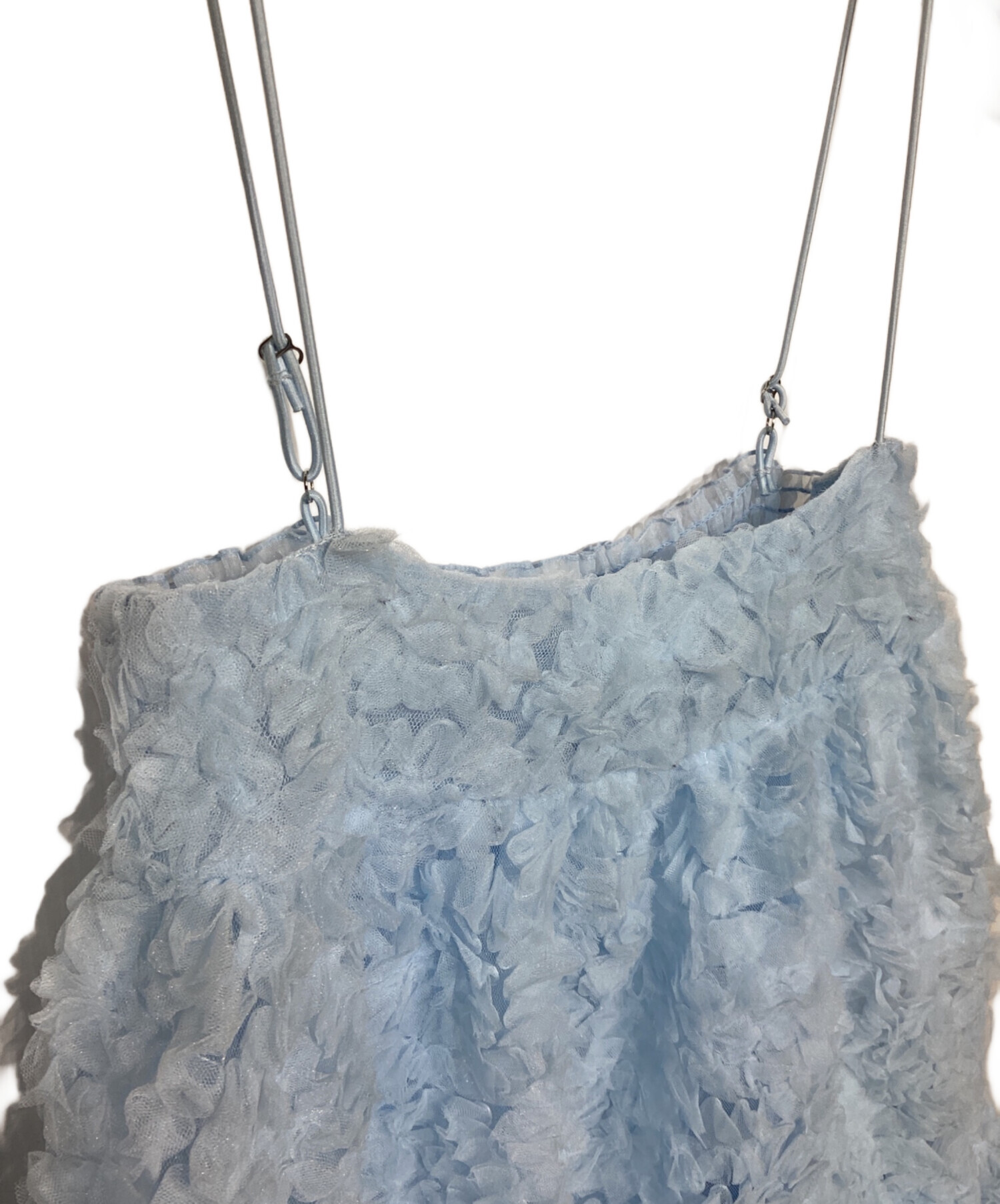 中古・古着通販】POPPY (ポピー) Tulle balloon tunic スカイブルー