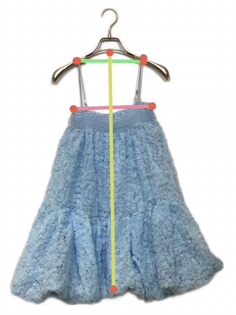 中古・古着通販】POPPY (ポピー) Tulle balloon tunic スカイブルー