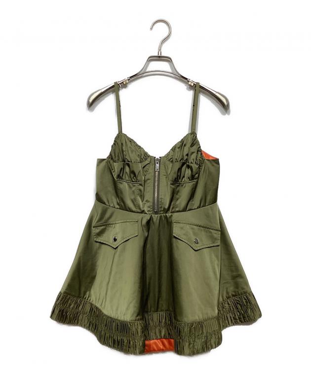 中古・古着通販】POPPY (ポピー) military flare tunic オリーブ