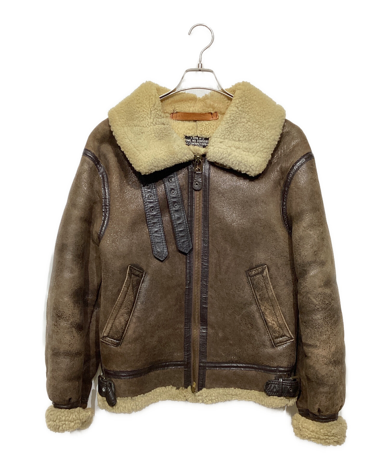 toshi 　AVIREX B-3 33H5595 シープスキン 36 中古・古着通販】AVIREX (アヴィレックス) TYPEB-3 ムートンフライト