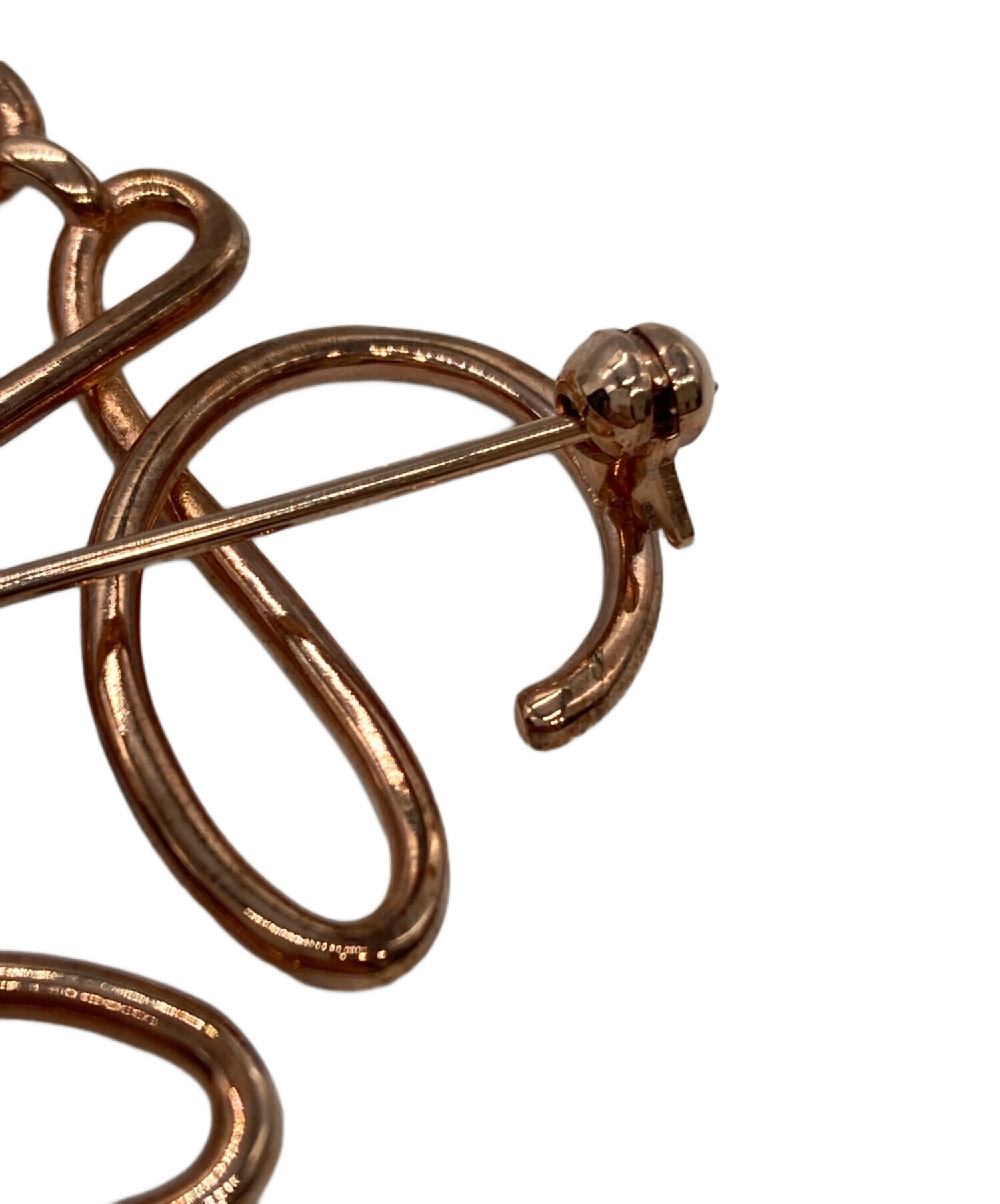 中古・古着通販】LOEWE (ロエベ) アナグラムブローチ ブロンズ